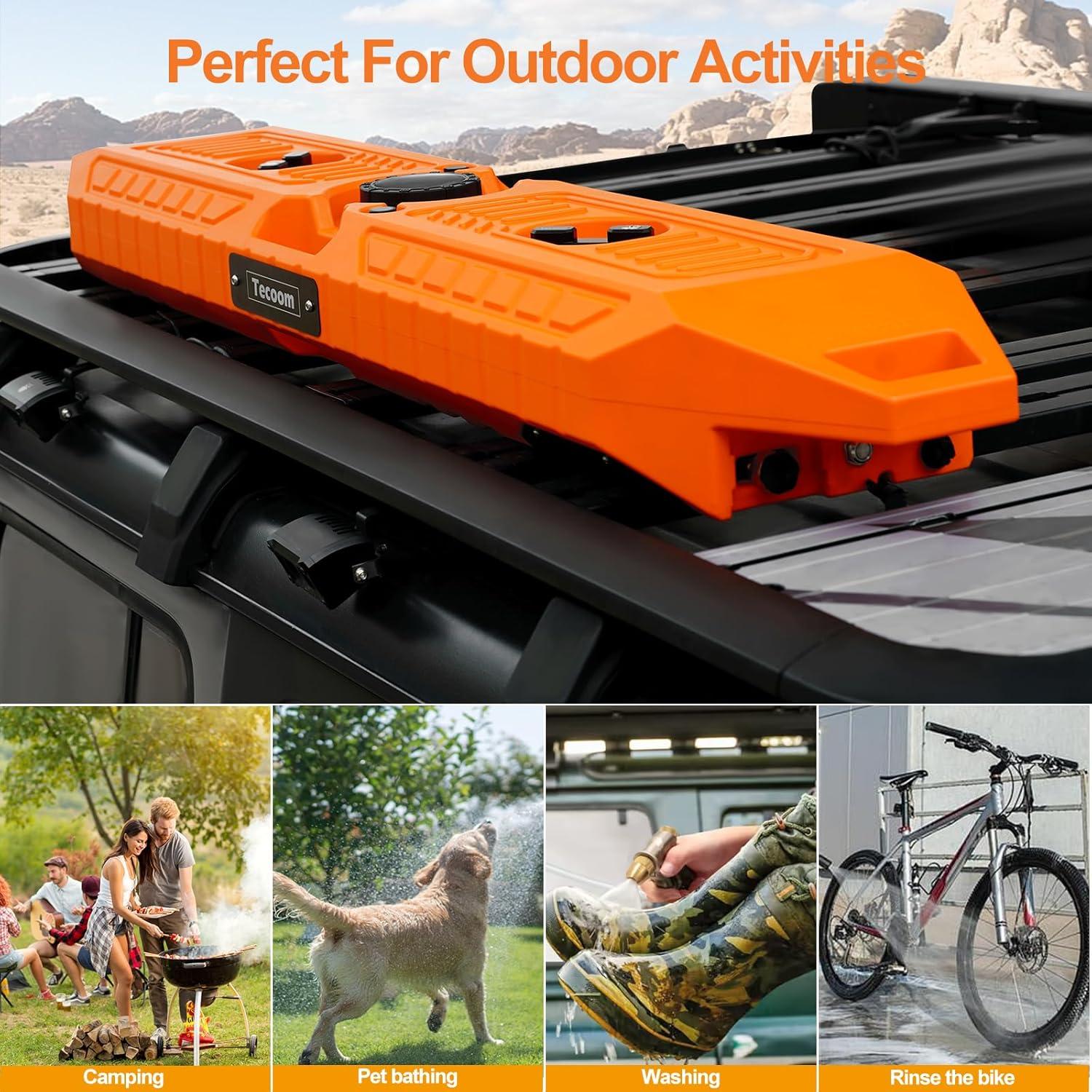 Tanque de Agua Presurizado Tecoom 30L con Manguera y Ducha