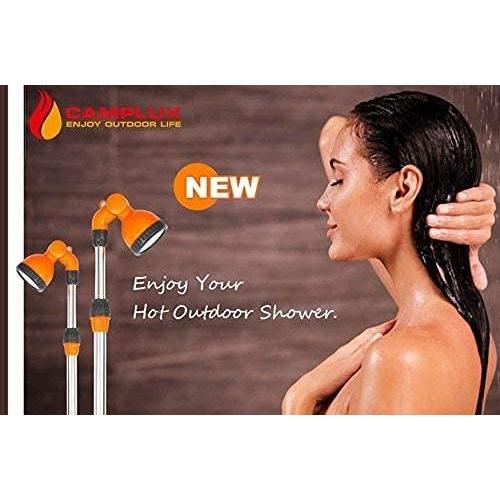 Camplux Outdoor Shower Kit, Portable Shower Head, Camping Shower with Tripod Stand