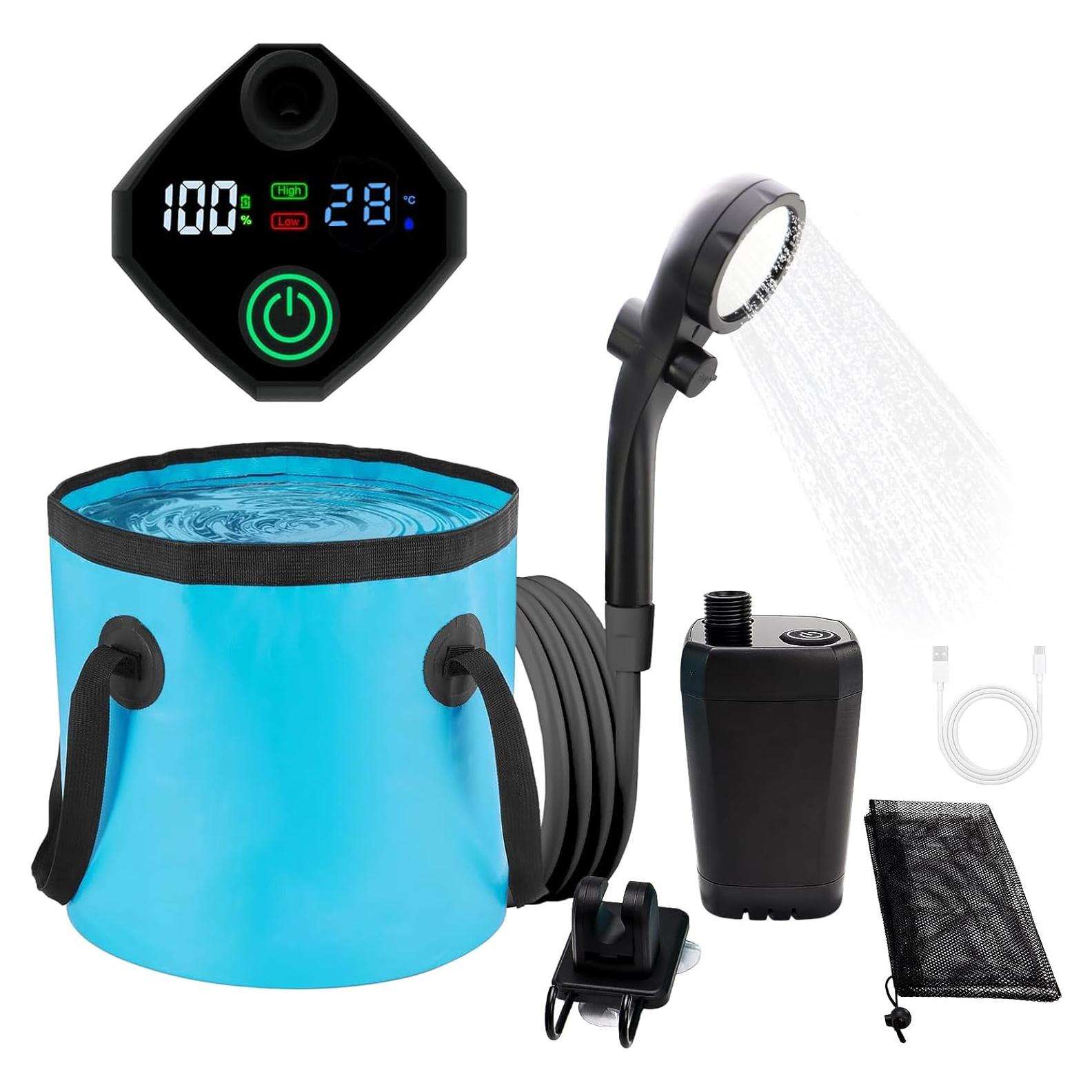 Ducha Portátil iMeshbean para Camping 7800mAh 20L