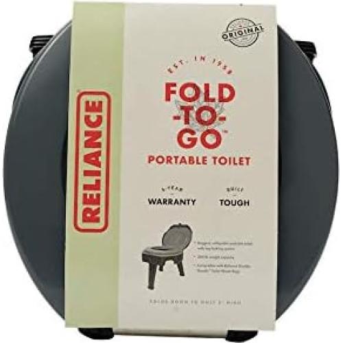 Inodoro Portátil Plegable Reliance - 113 kg, Compacto y Ligero