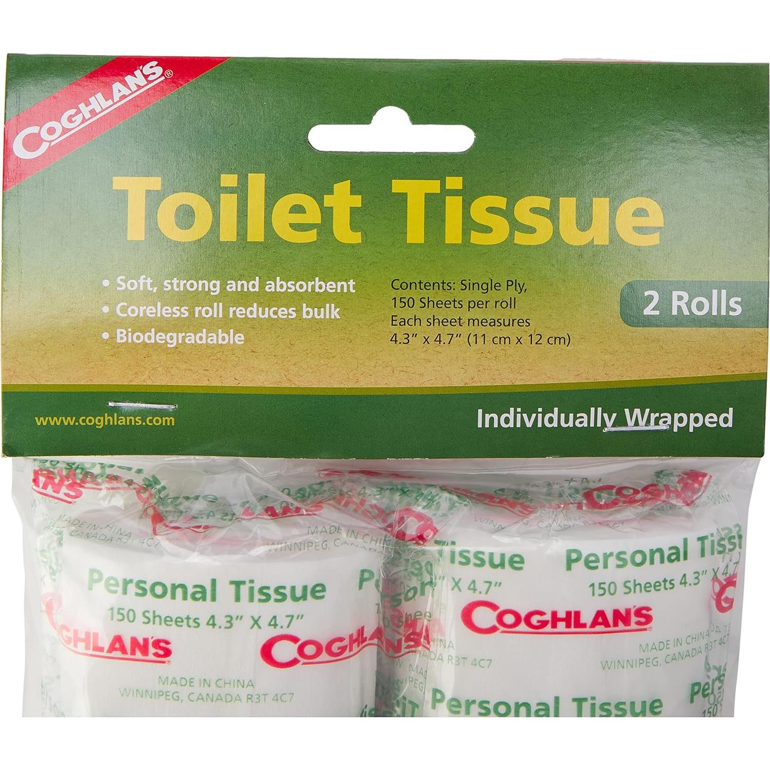 Papel Higiénico Plegable Biodegradable Coghlan's 2 Rollos