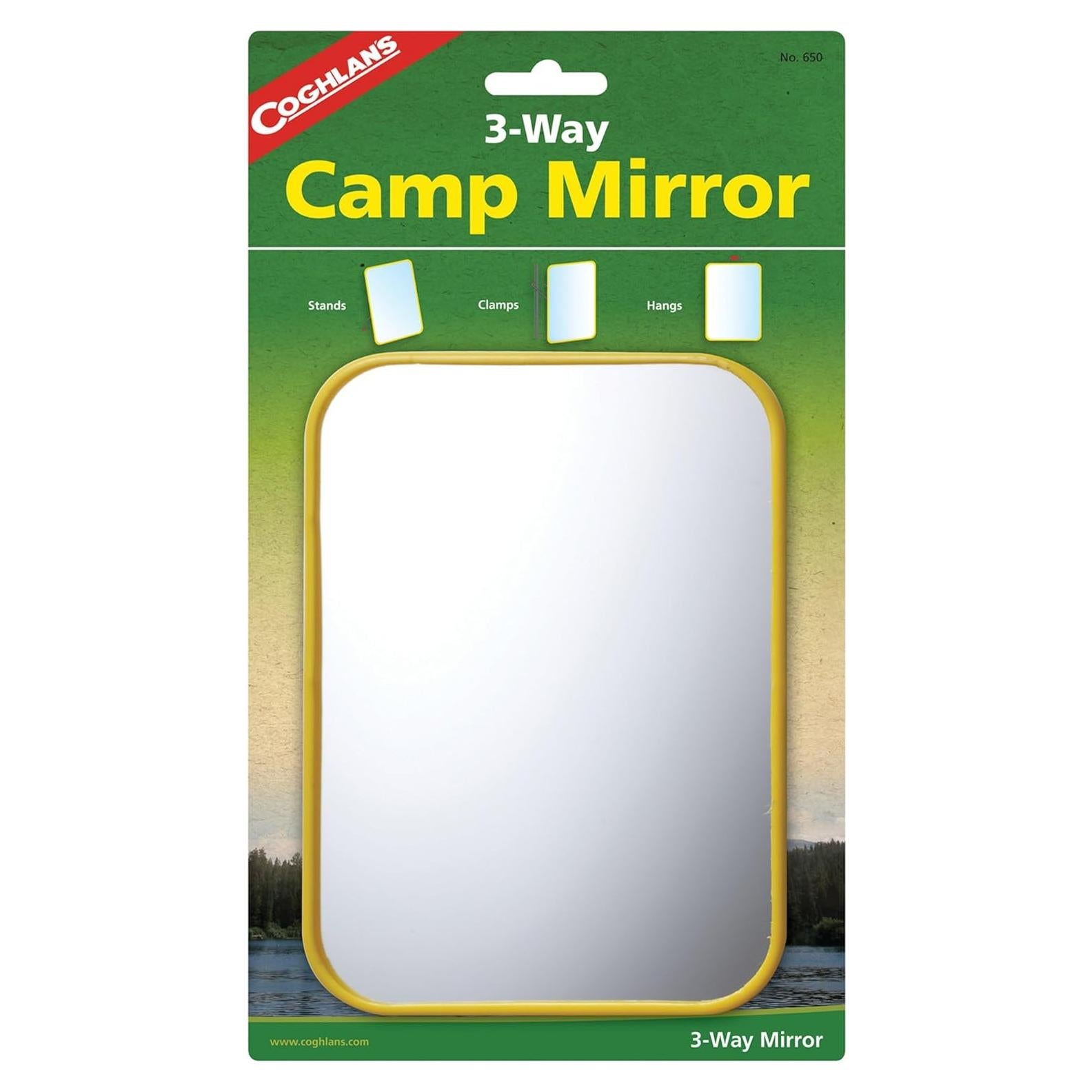 Espejo de Camping Coghlan's 17.8x12.7 cm con Gancho