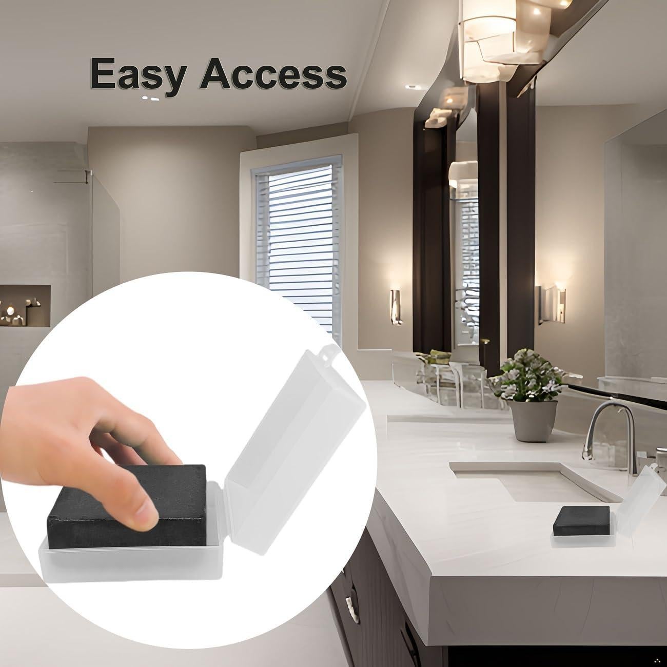 Estuche Cuadrado para Jabón de Viaje Elimeta Transparente