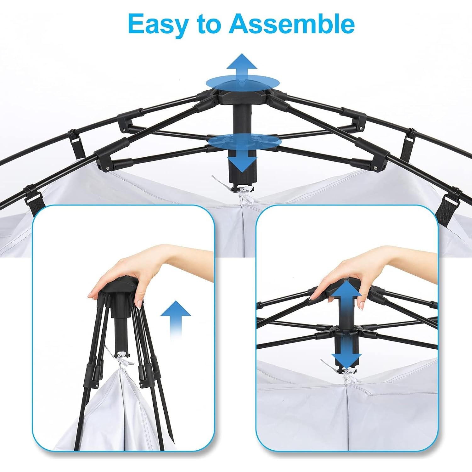 Carpa de Ducha VINGLI 2 Habitaciones 2.29m Plegable Impermeable