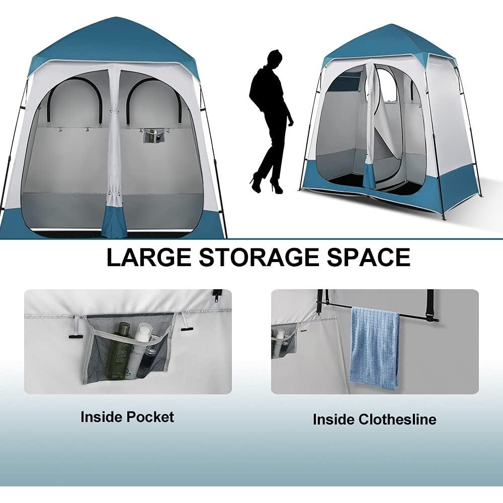 Carpa de Ducha VINGLI 2 Habitaciones 2.29m Plegable Impermeable