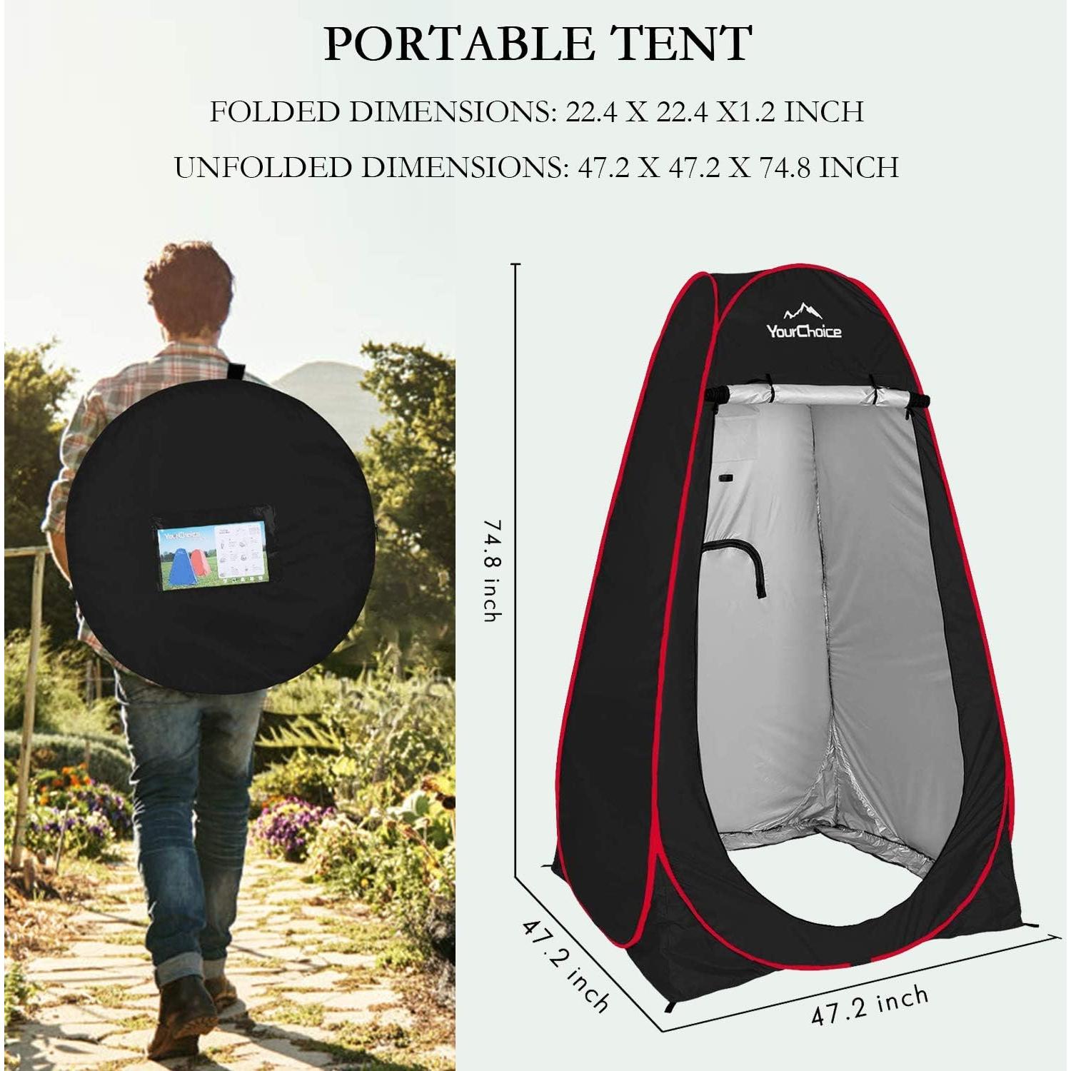 Carpa de Privacidad Pop Up Tu Elección 1.90m Impermeable