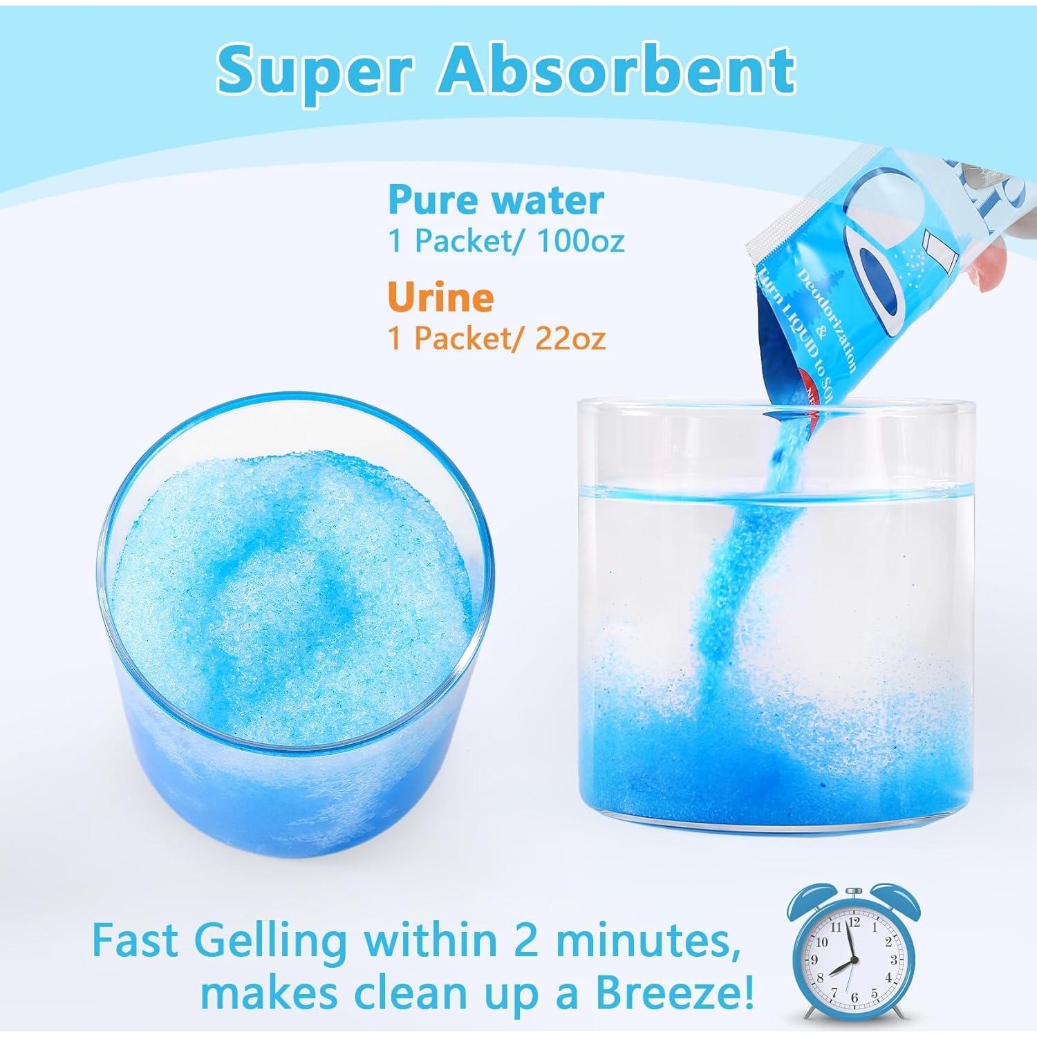 Juego de Bolsas de Inodoro Portátiles Ahoall 10 Galones 60 Piezas