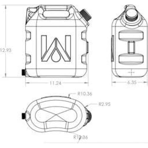 Tanque de Agua Portátil WaterPORT GoSpout 7L con Manguera y Pulverizador
