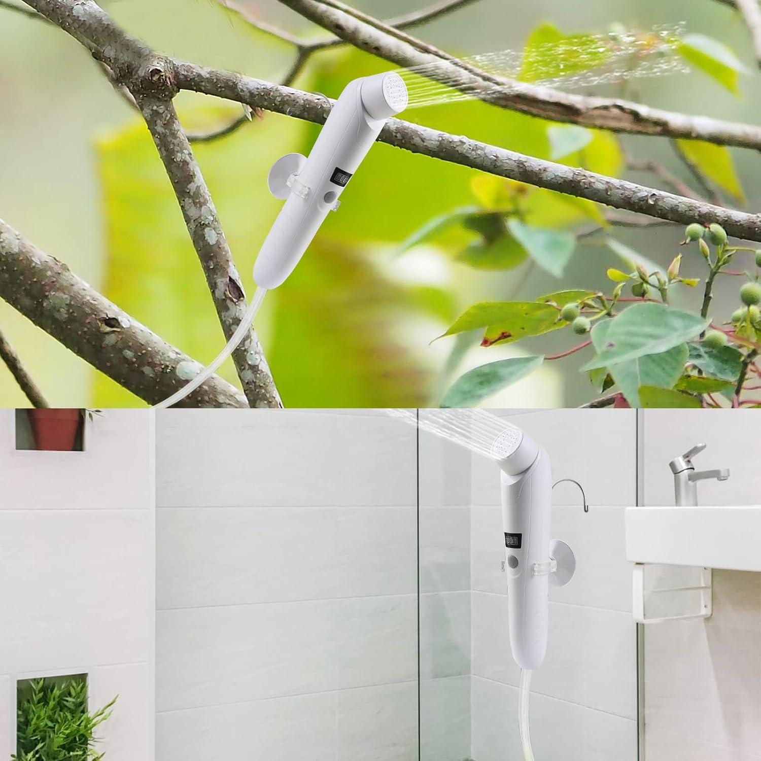 Ducha Portátil Eléctrica AZXJC S7 Blanca IPX6 290g