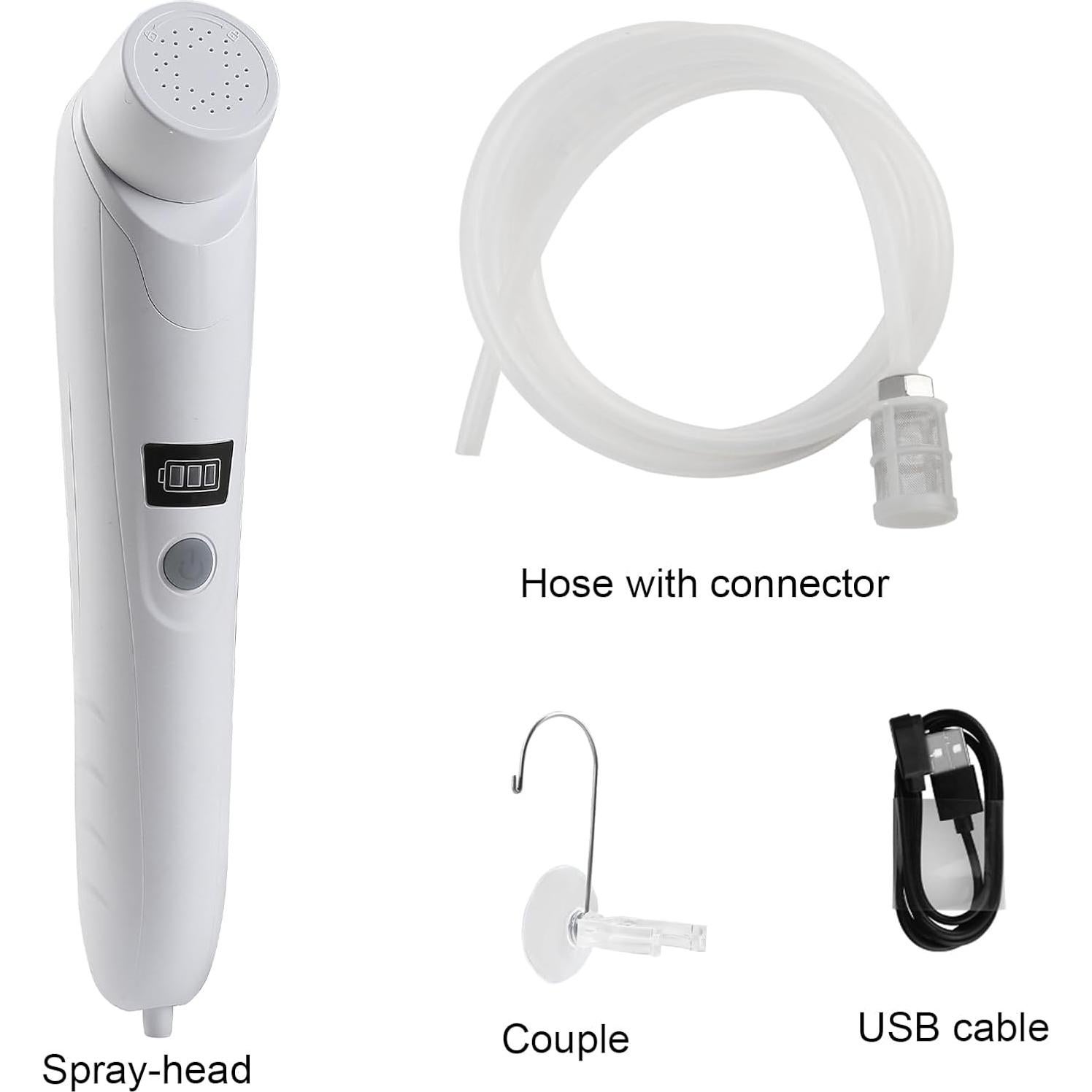 Ducha Portátil Eléctrica AZXJC S7 Blanca IPX6 290g