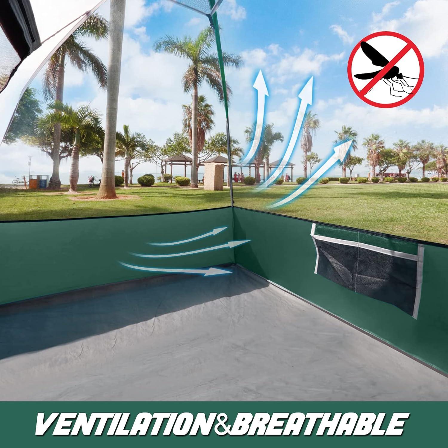 Tienda de Camping UNP para 4 Personas Impermeable y Ligera