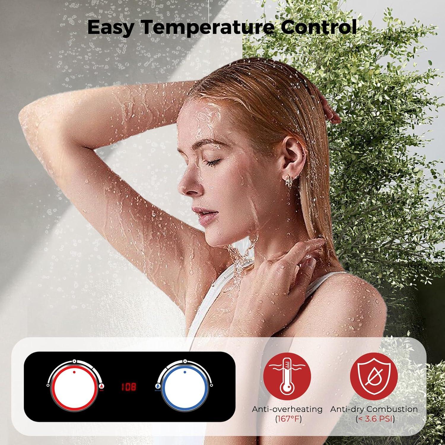 Calentador de Agua Portátil Camplux 2.64 GPM 68,000 BTU