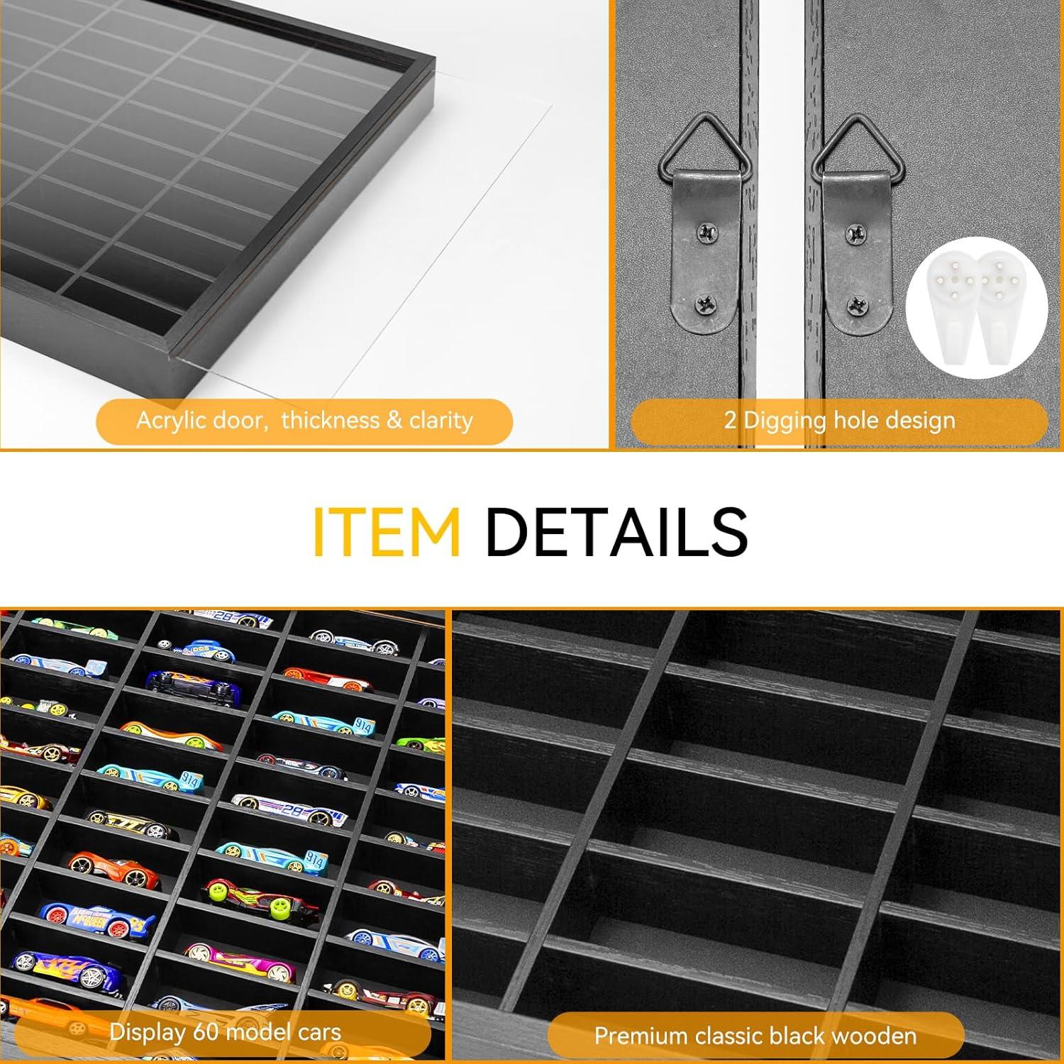 Vitrina para Autos a Escala 1/64 FIGURESLAB 60 Compartimentos