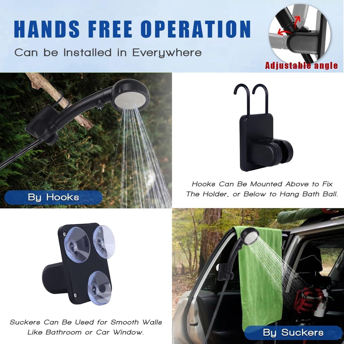 Ducha Portátil DEYOT 6000mAh IPX7 Recargable para Camping