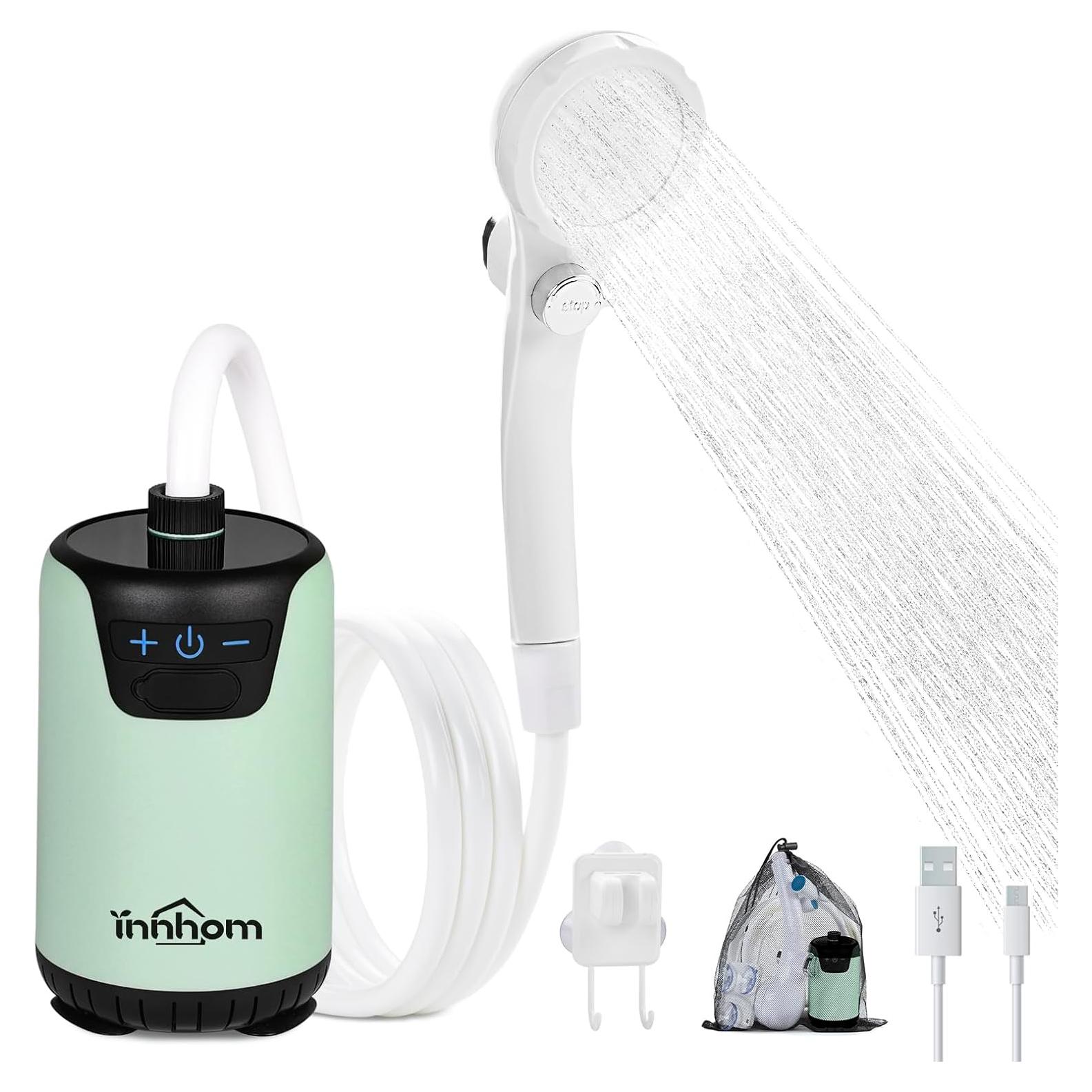 Ducha Portátil innhom A23 Recargable 8000mAh IPX8 para Camping