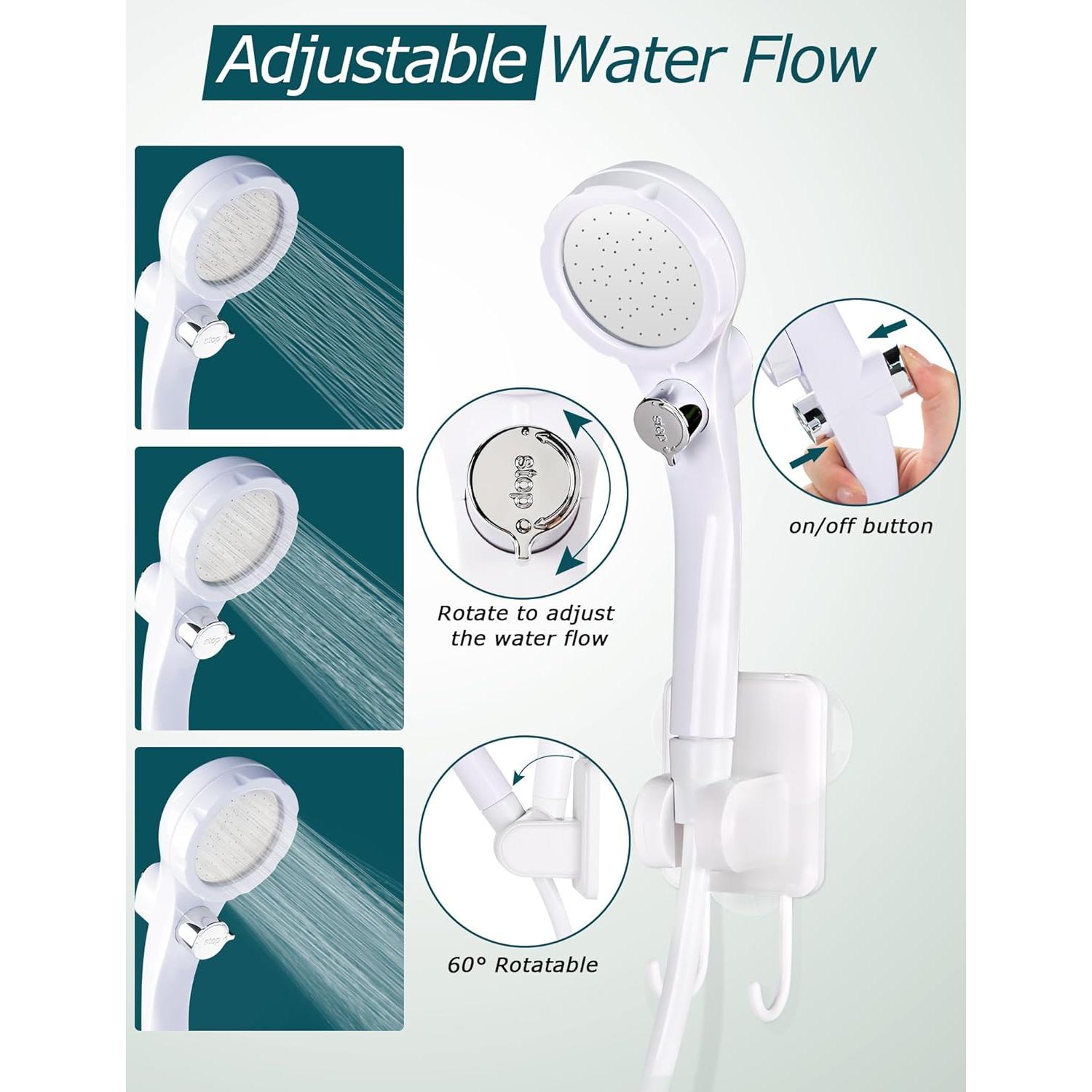 Ducha Portátil innhom A23 Recargable 8000mAh IPX8 para Camping