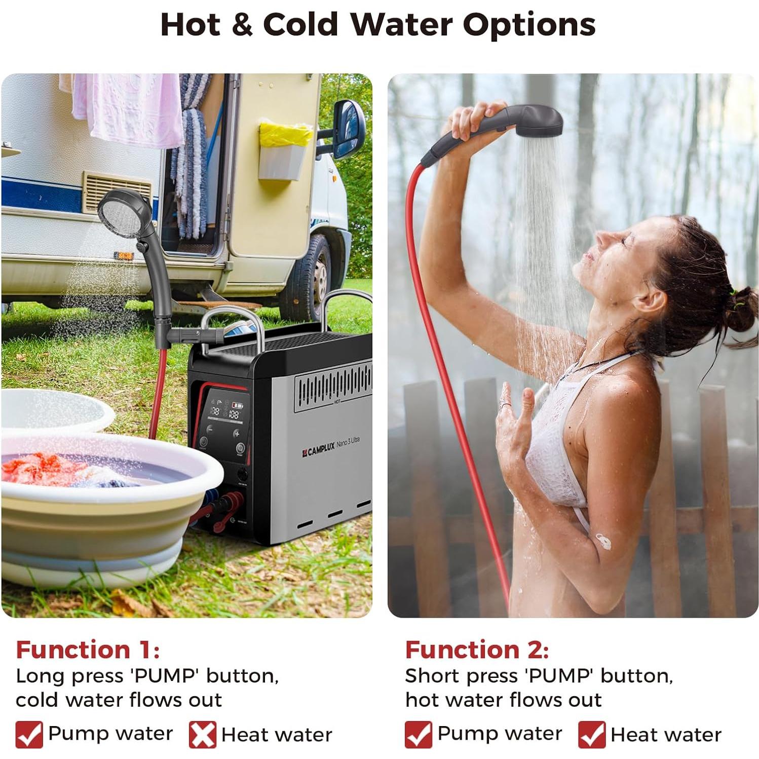 Calentador de Agua Portátil CAMPLUX Nano 3 Ultra 7.98 kg