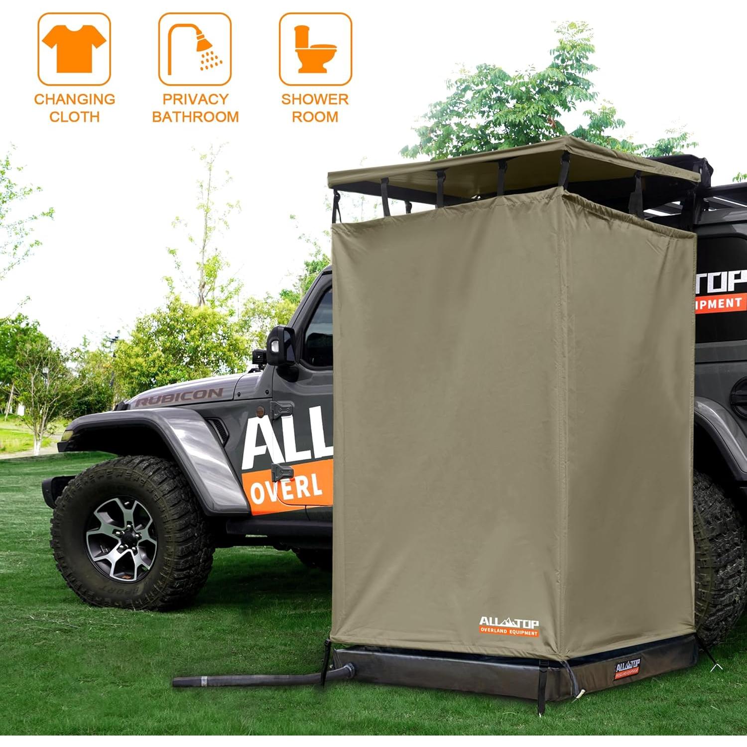 Ducha de Toldos ALL-TOP ATSA 1m² con Alfombrilla y Luz LED