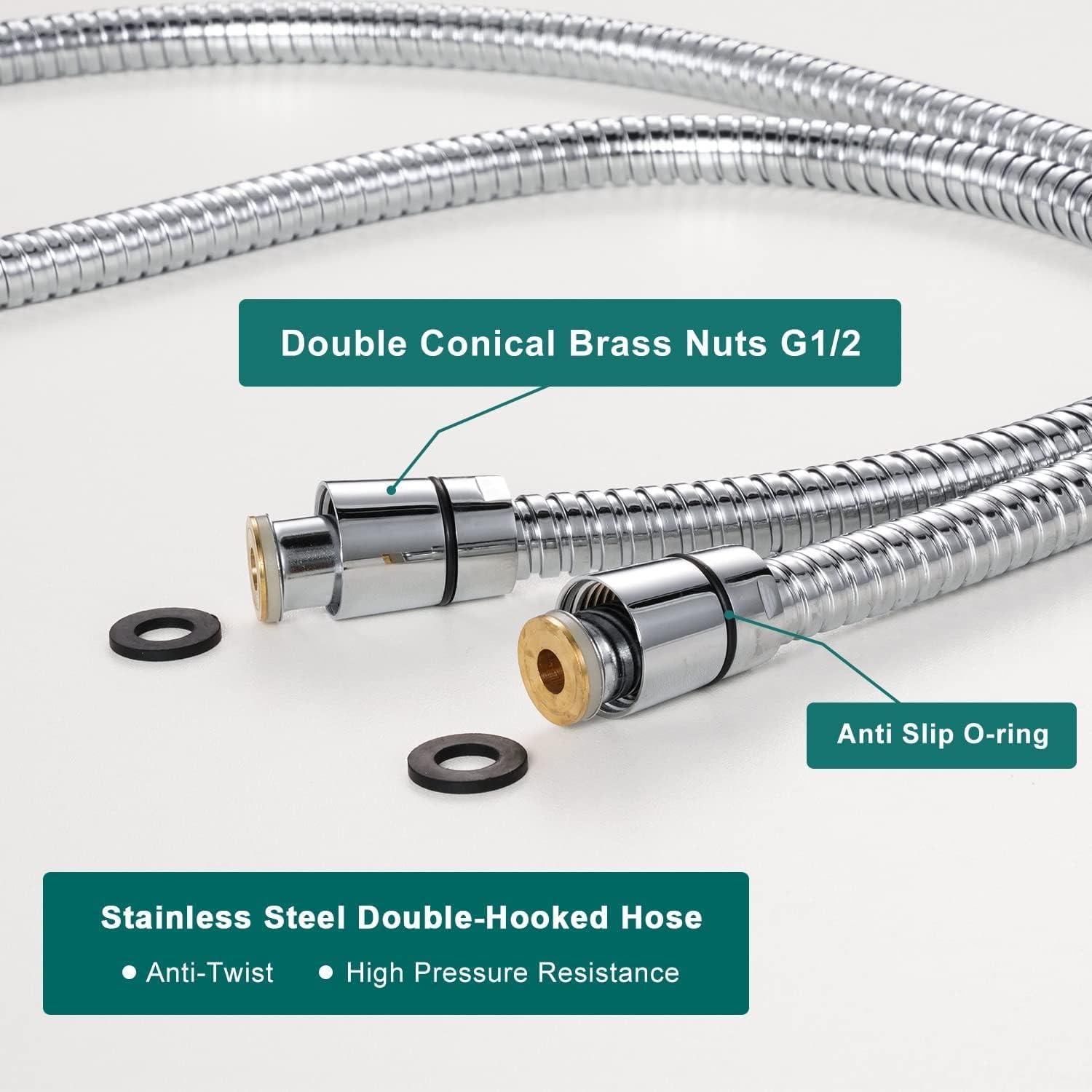 Cabezal de Ducha FOCSPROD para RV con Manguera 152.4 cm 5 Modos