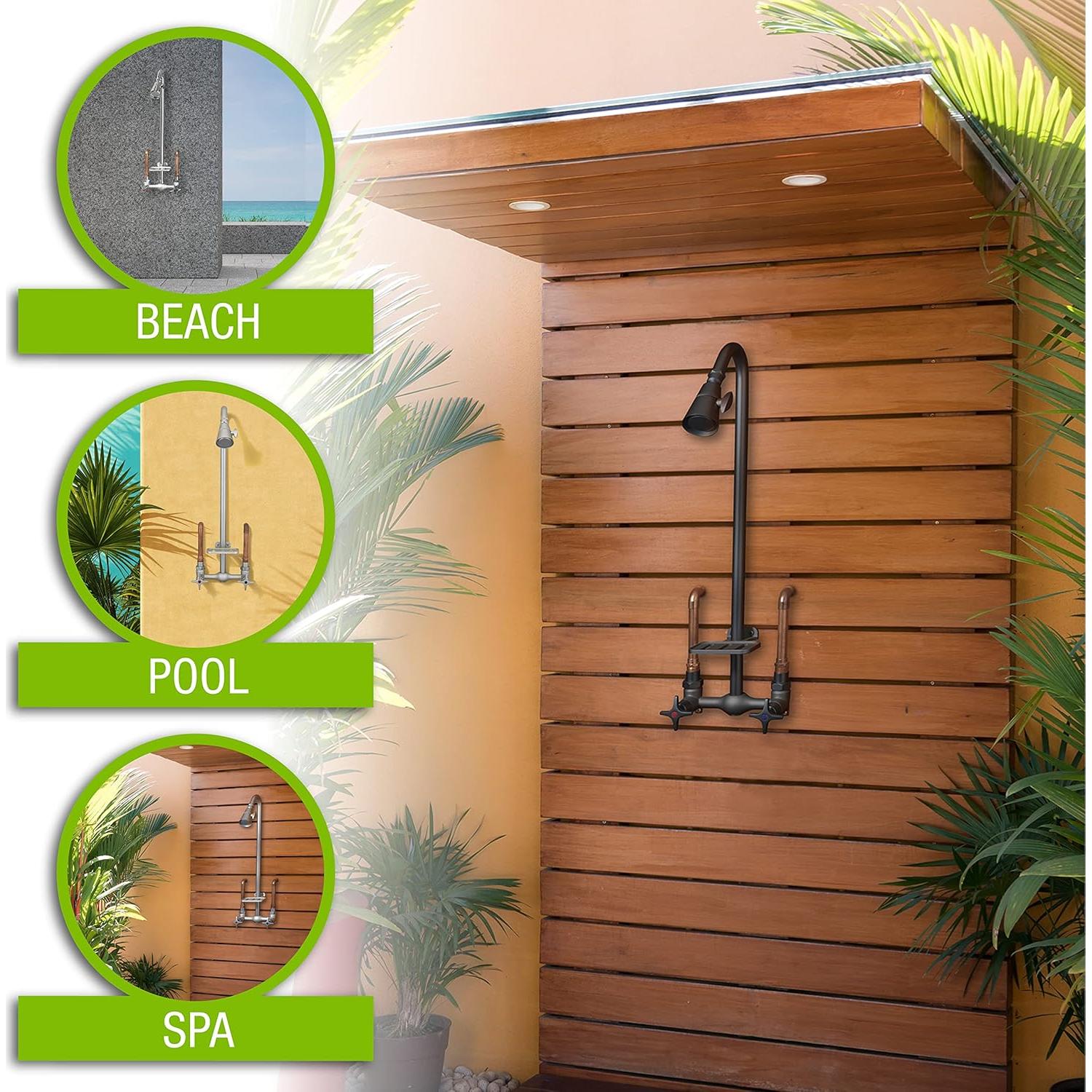 Kit de Ducha Exterior Homewerks 3070-252-MB-B-WS Negro Mate