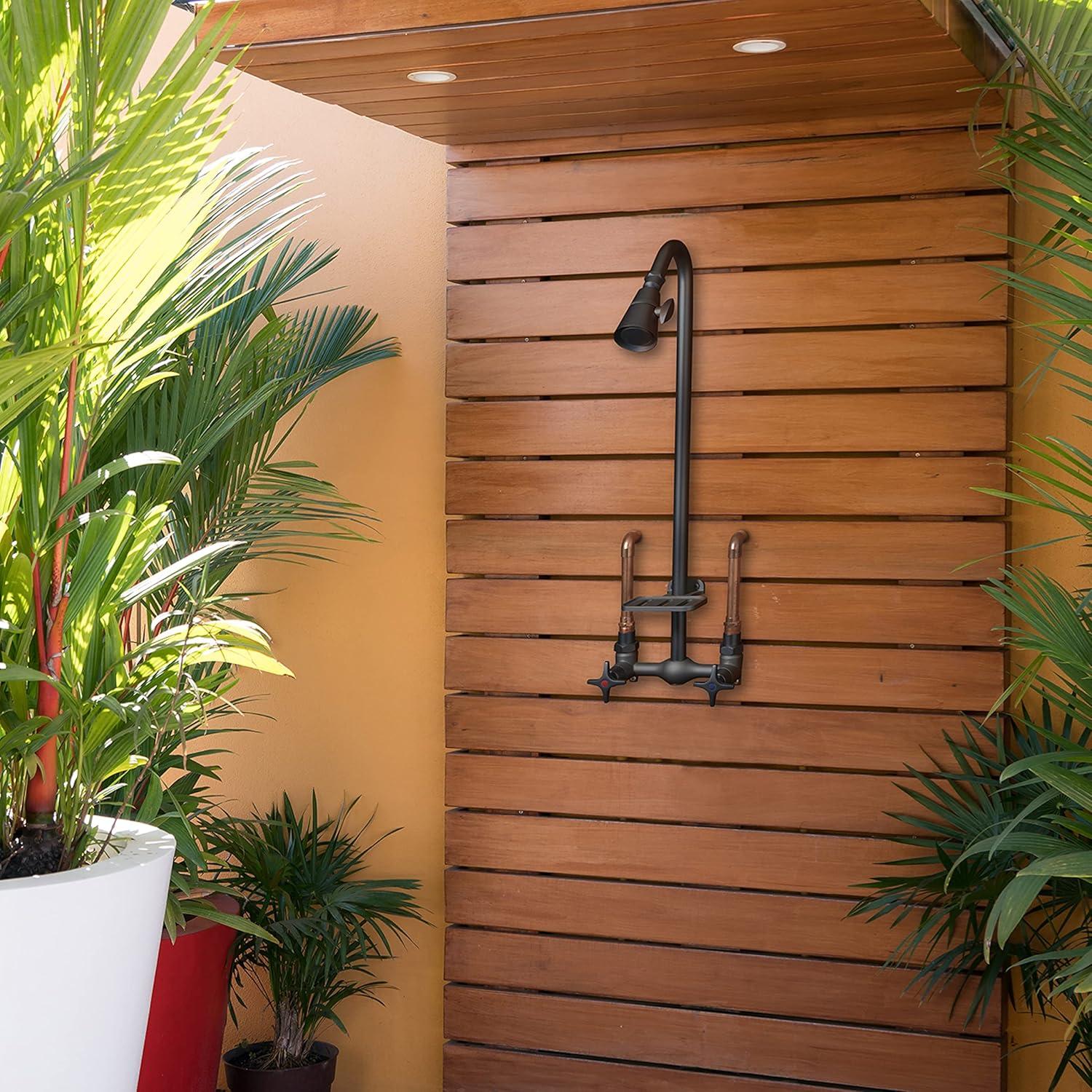 Kit de Ducha Exterior Homewerks 3070-252-MB-B-WS Negro Mate