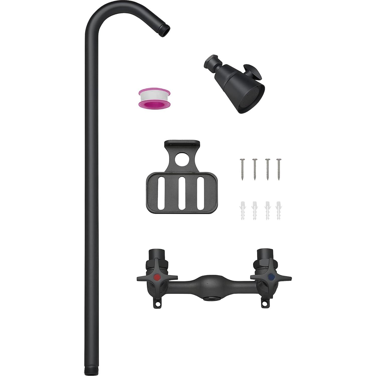Kit de Ducha Exterior Homewerks 3070-252-MB-B-WS Negro Mate