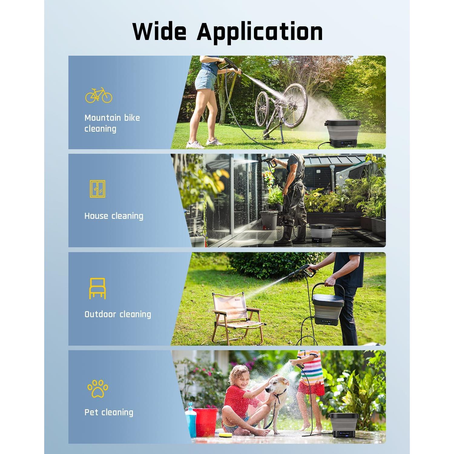 Lavadora a Presión Eléctrica Fanttik NB8 Plegable 12L 220PSI