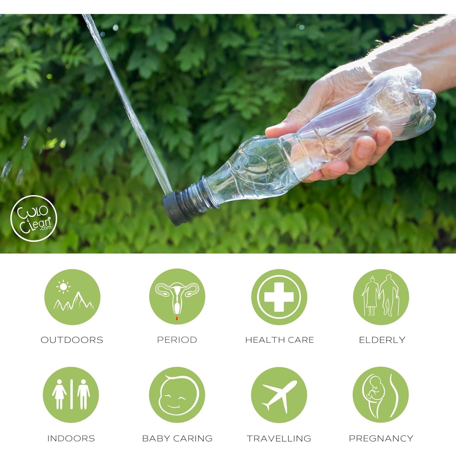 Bidet Portátil CuloClean Negro - Ultraligero y Ecológico