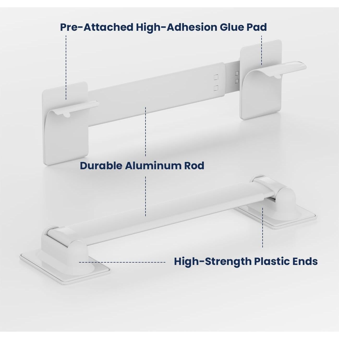Barra de Almacenamiento de Esquina para Ducha RV Safoner 2 Paquetes