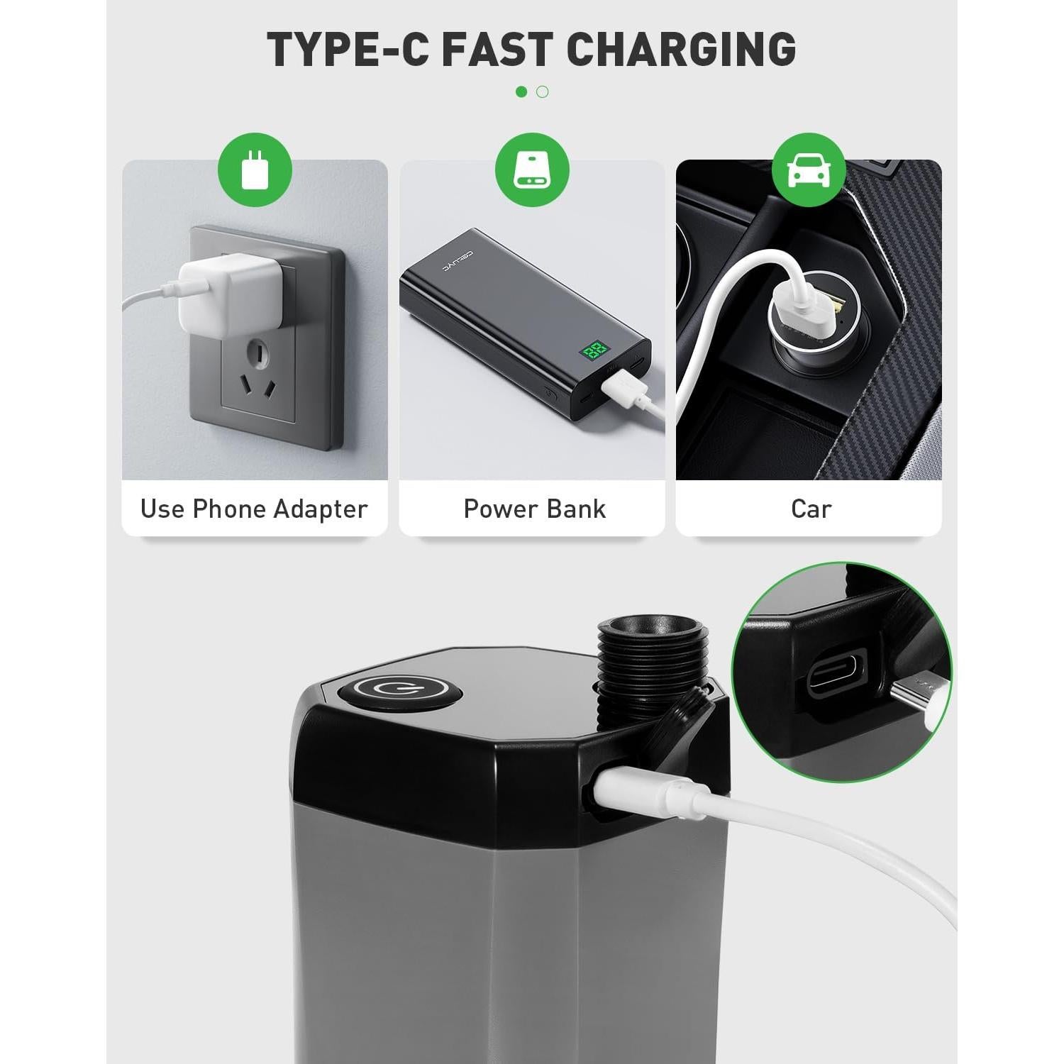 Ducha de Camping Portátil IPOW LYTZ-01 6000mAh 6 Modos