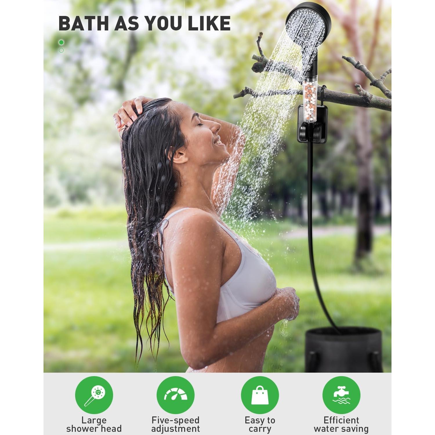 Ducha de Camping Portátil IPOW LYTZ-01 6000mAh 6 Modos