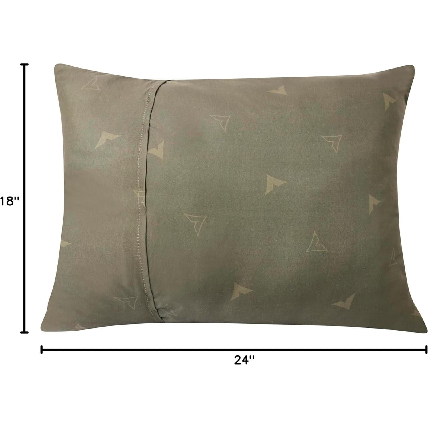 Almohada de Camping TETON Sports Grande Oliva Carbón Lavable