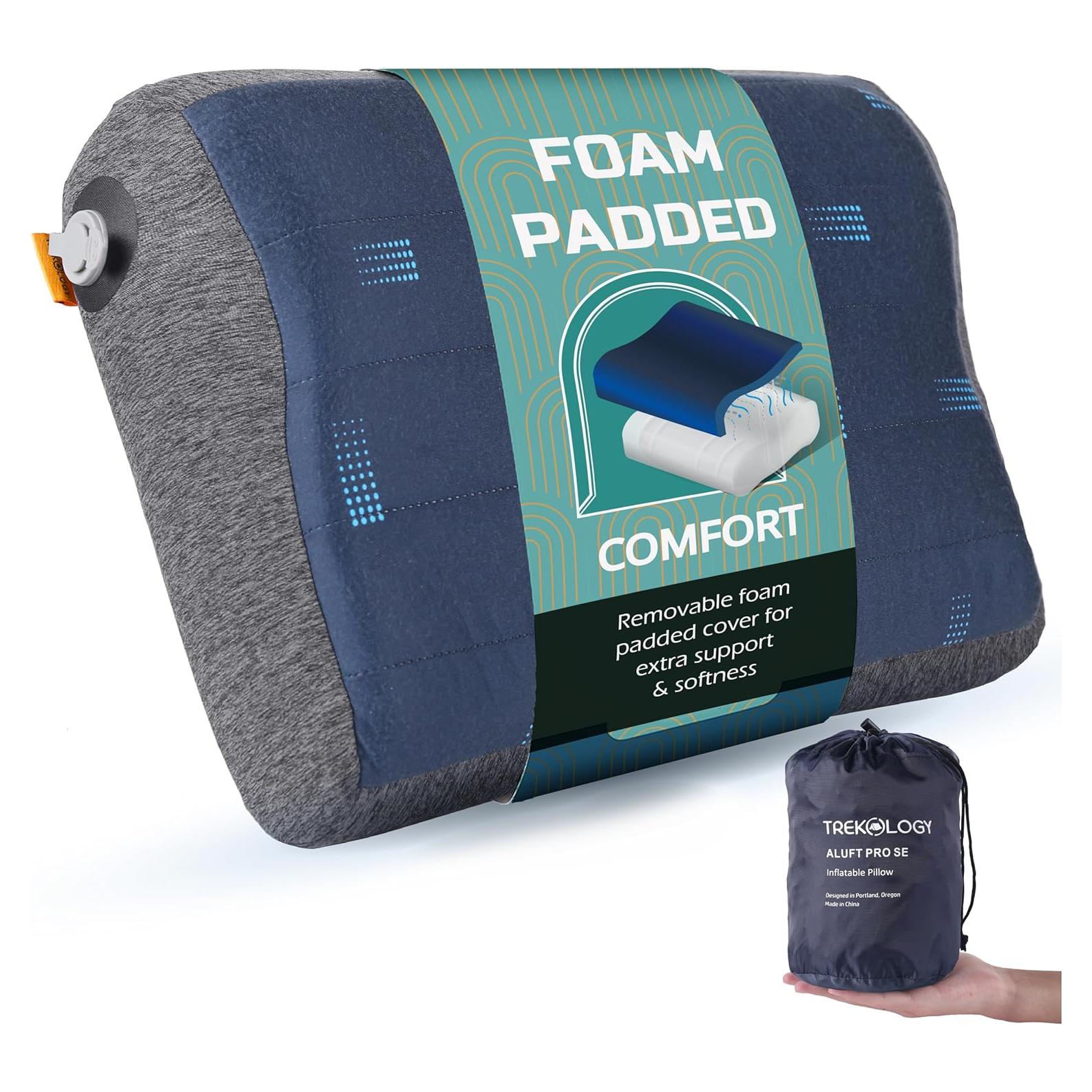 Almohada Inflable Trekology ALUFT Pro con Funda Desmontable