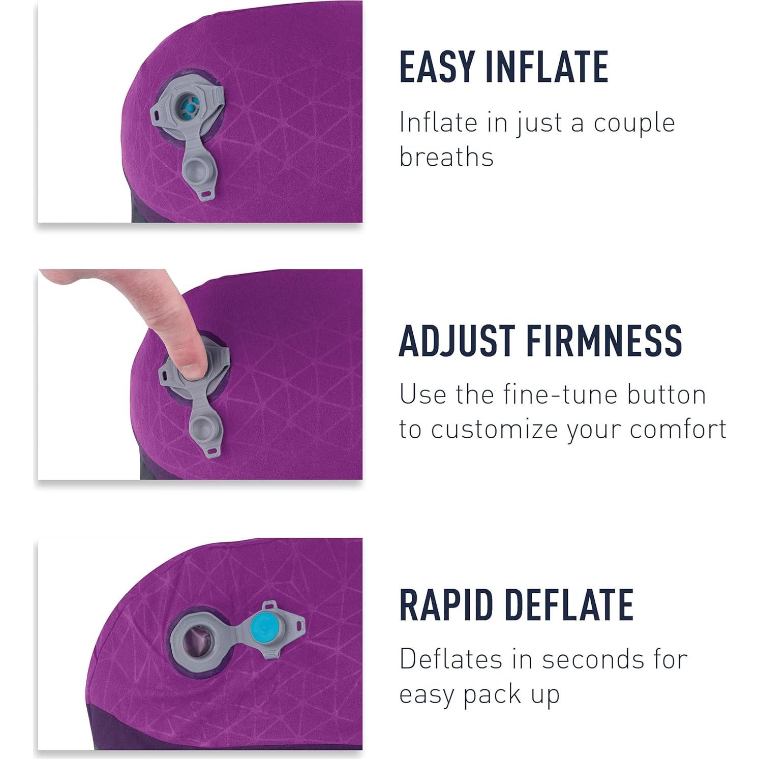 Almohada de Cuello Inflable Sea to Summit Aeros Premium Azul