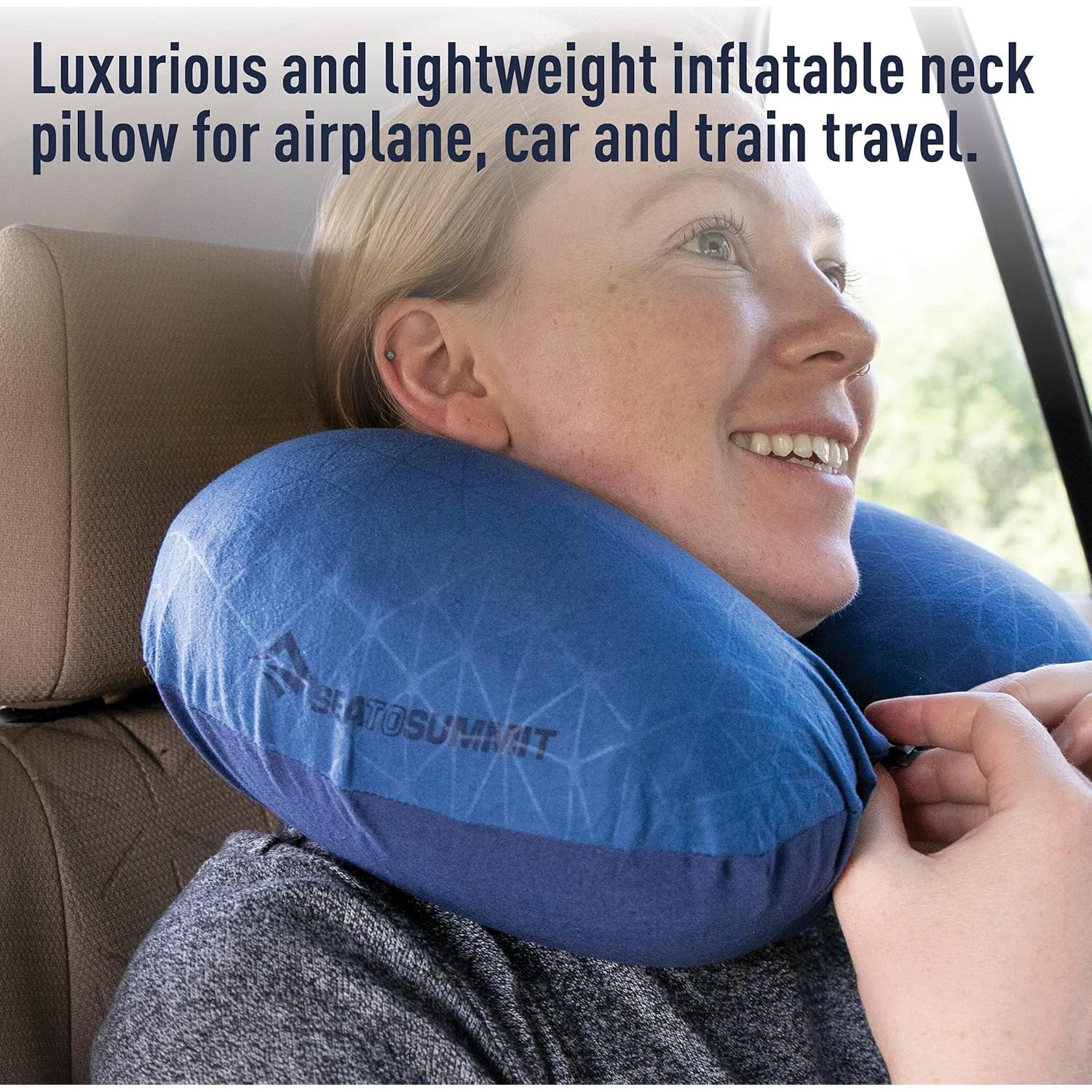 Almohada de Cuello Inflable Sea to Summit Aeros Premium Azul