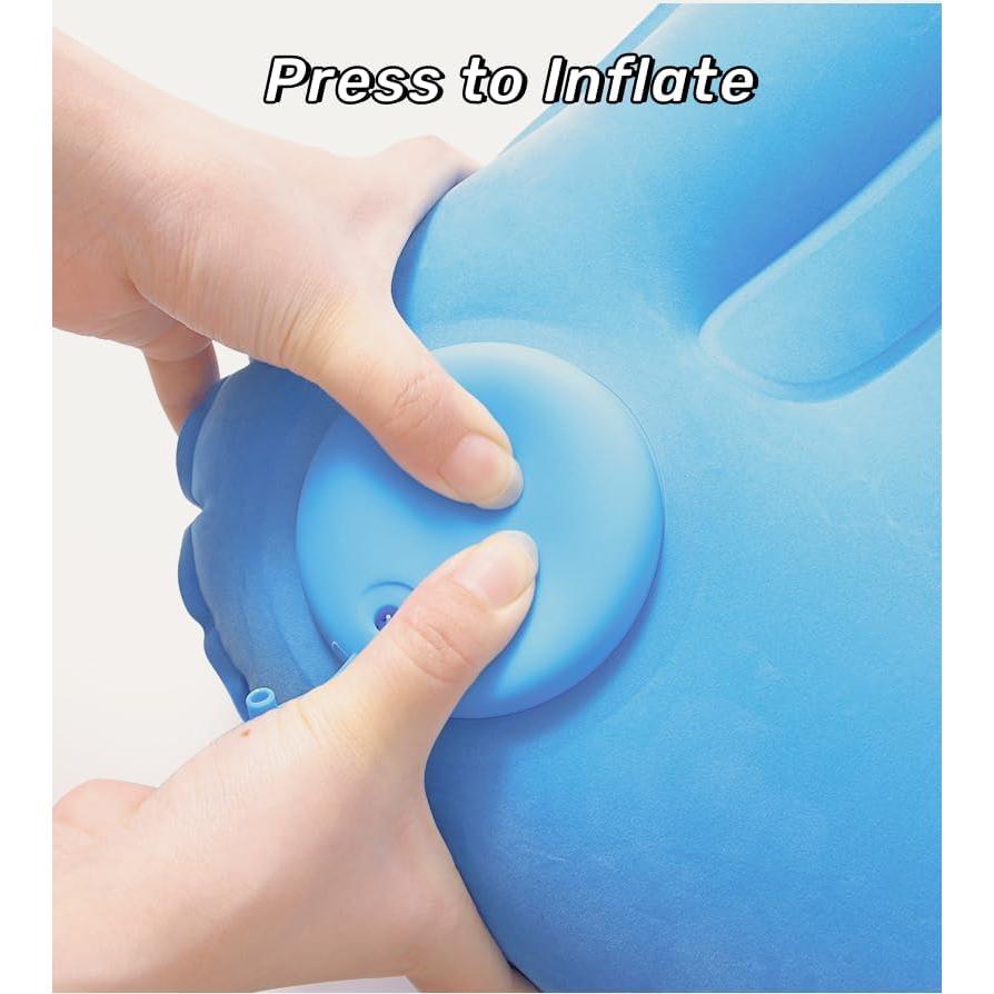 2 Almohadas Inflables Camping 3BirdsHike - Soporte Cuello y Lumbar