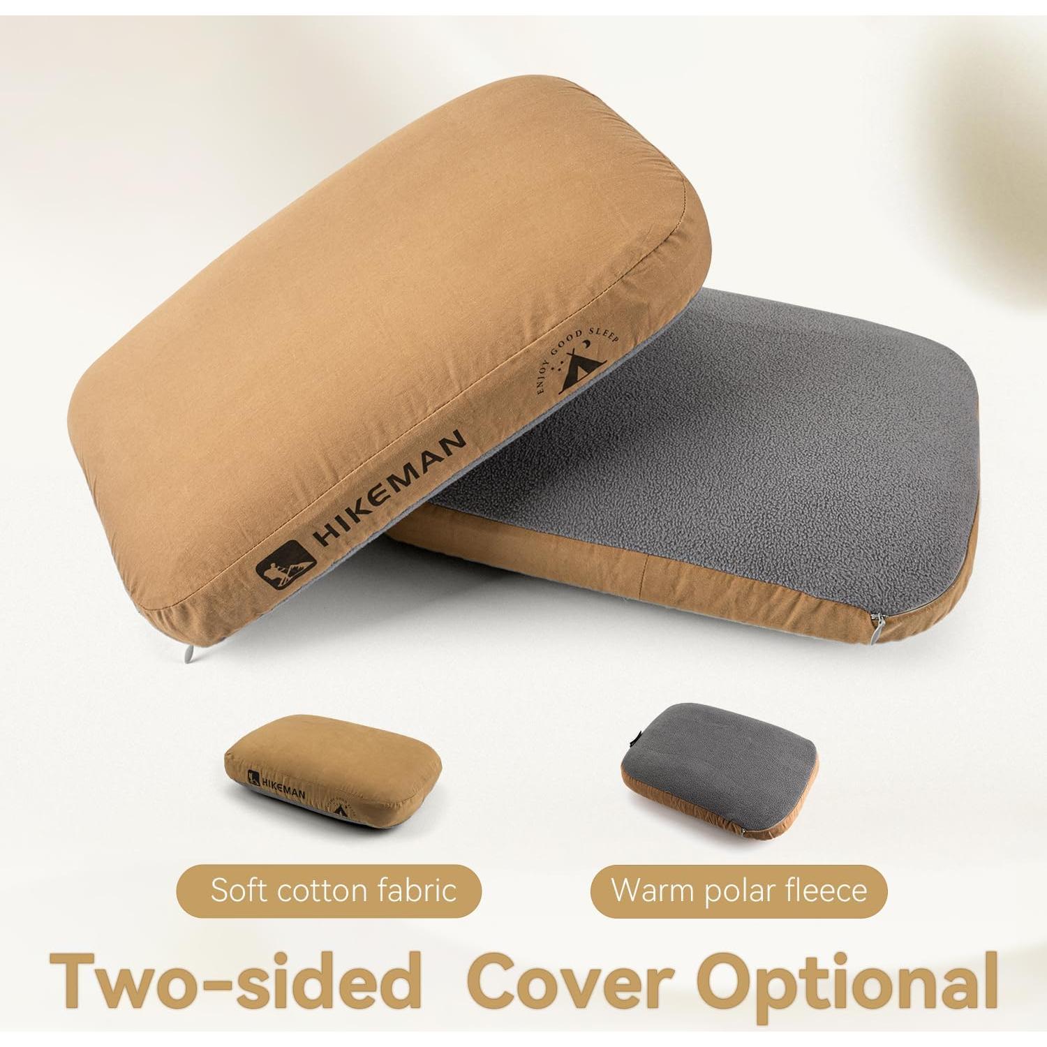 Almohada de Espuma de Memoria HIKEMAN 38x25 cm Verde Militar