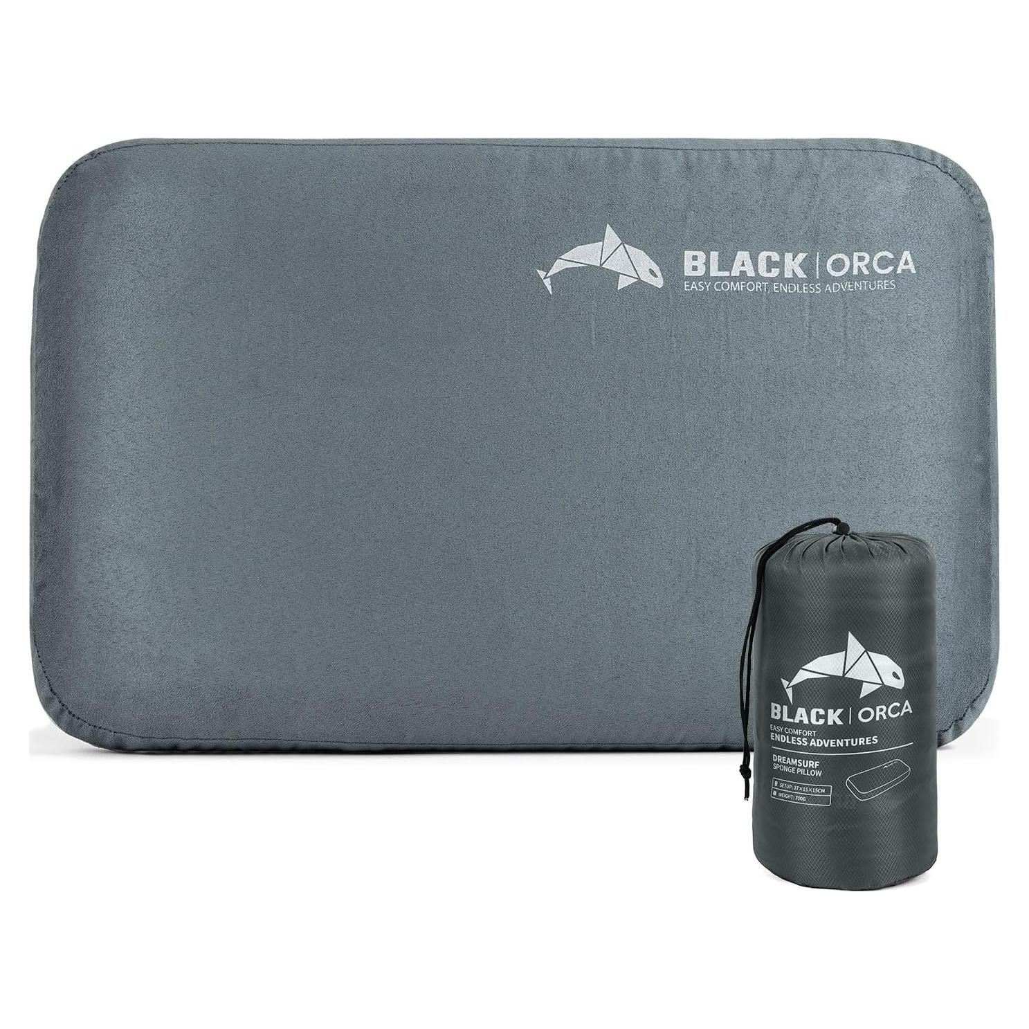 Almohada de Camping BLACK ORCA Espuma de Memoria 10.9 cm