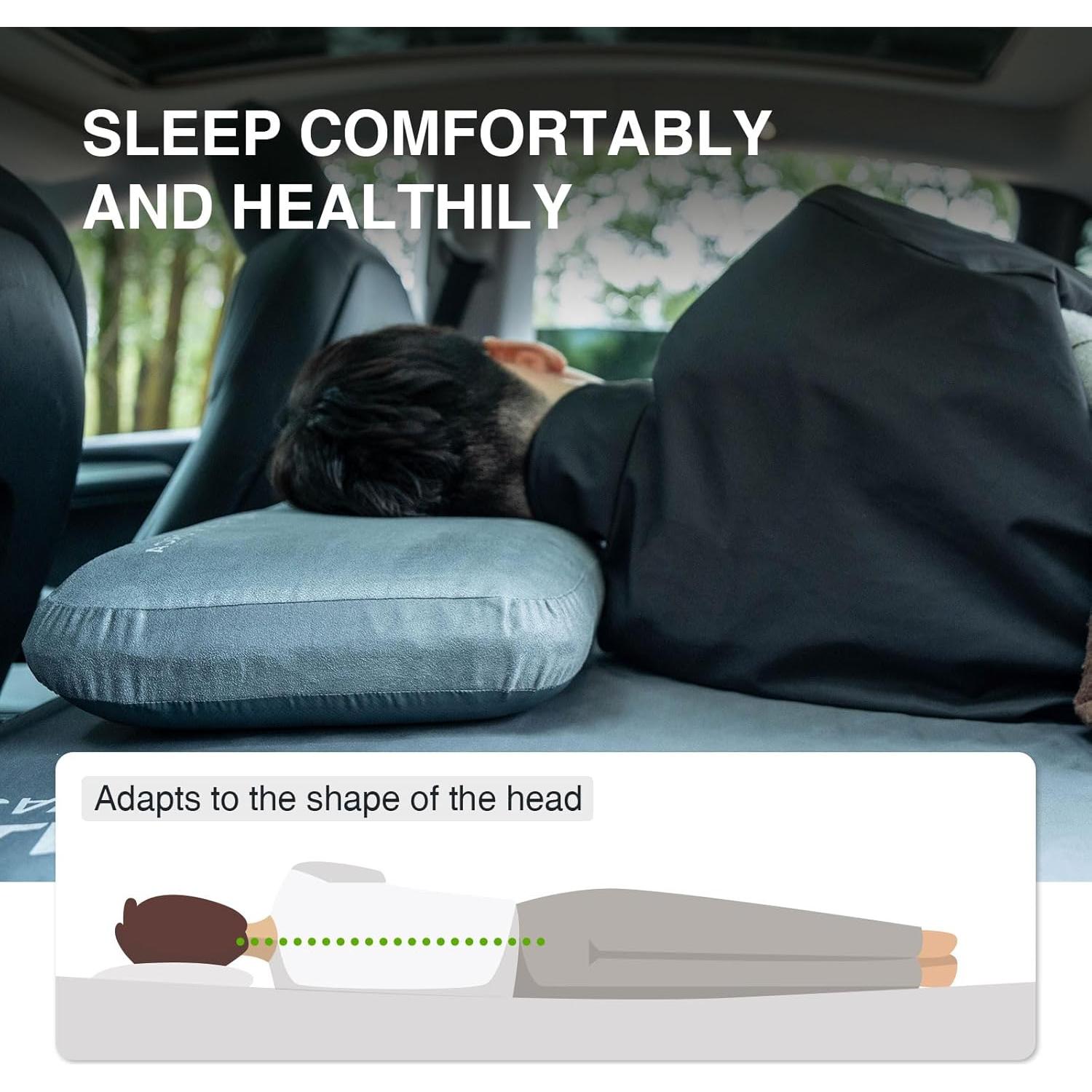 Almohada de Camping BLACK ORCA Espuma de Memoria 10.9 cm