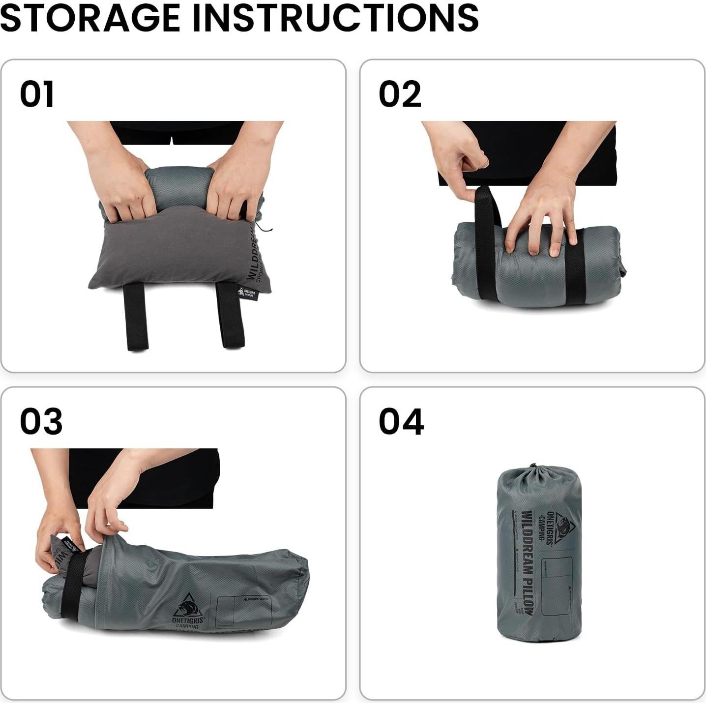 Almohada de Camping OneTigris Wilddream Espuma Memoria 0.61kg