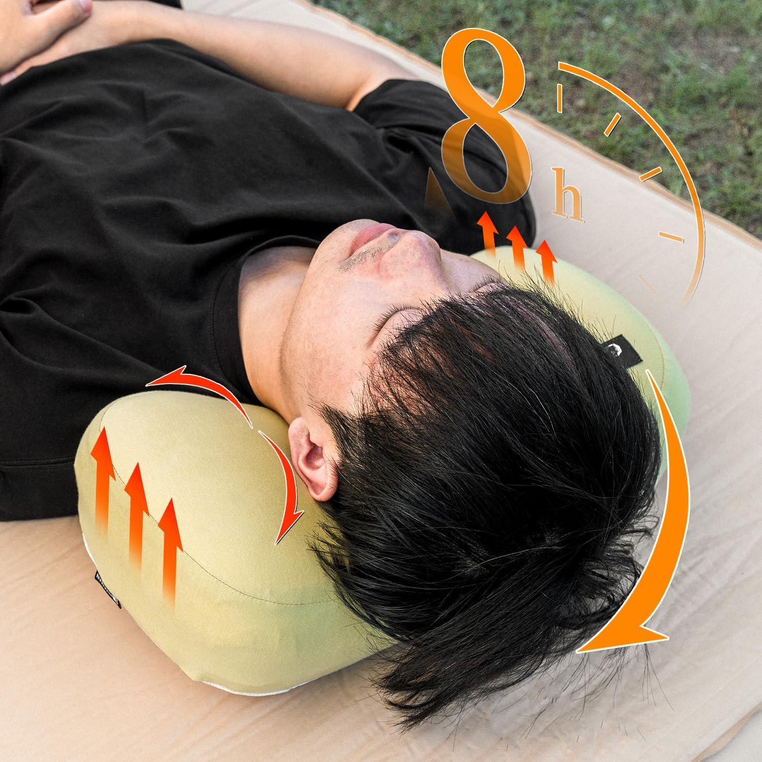 Almohada de Espuma de Memoria HIKEMAN para Camping 38x25x10 cm