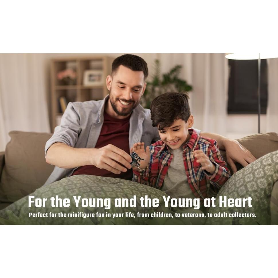 Minifigura Militar Battle Brick CIA Ghost 4,06 cm Personalizada