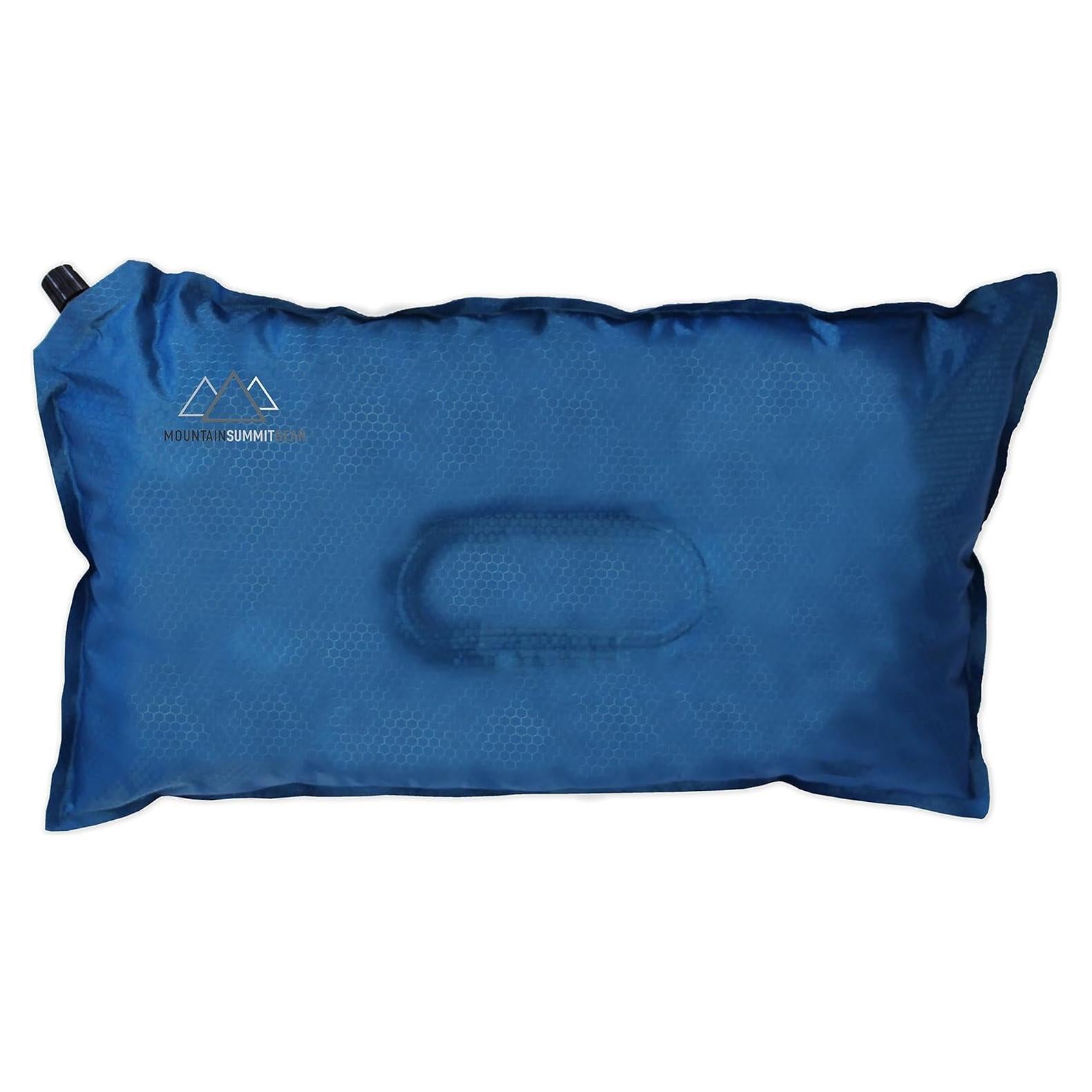 Almohada Inflable de Camping Mountain Summit Gear - Azul