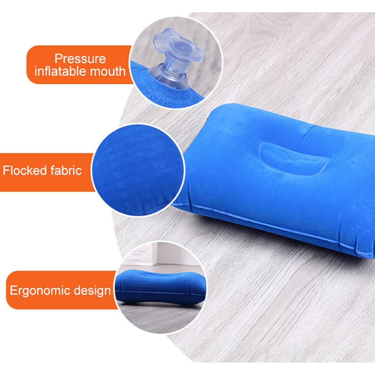 4 Almohadas de Viaje Inflables JAKENHAM A4 Ultraligeras