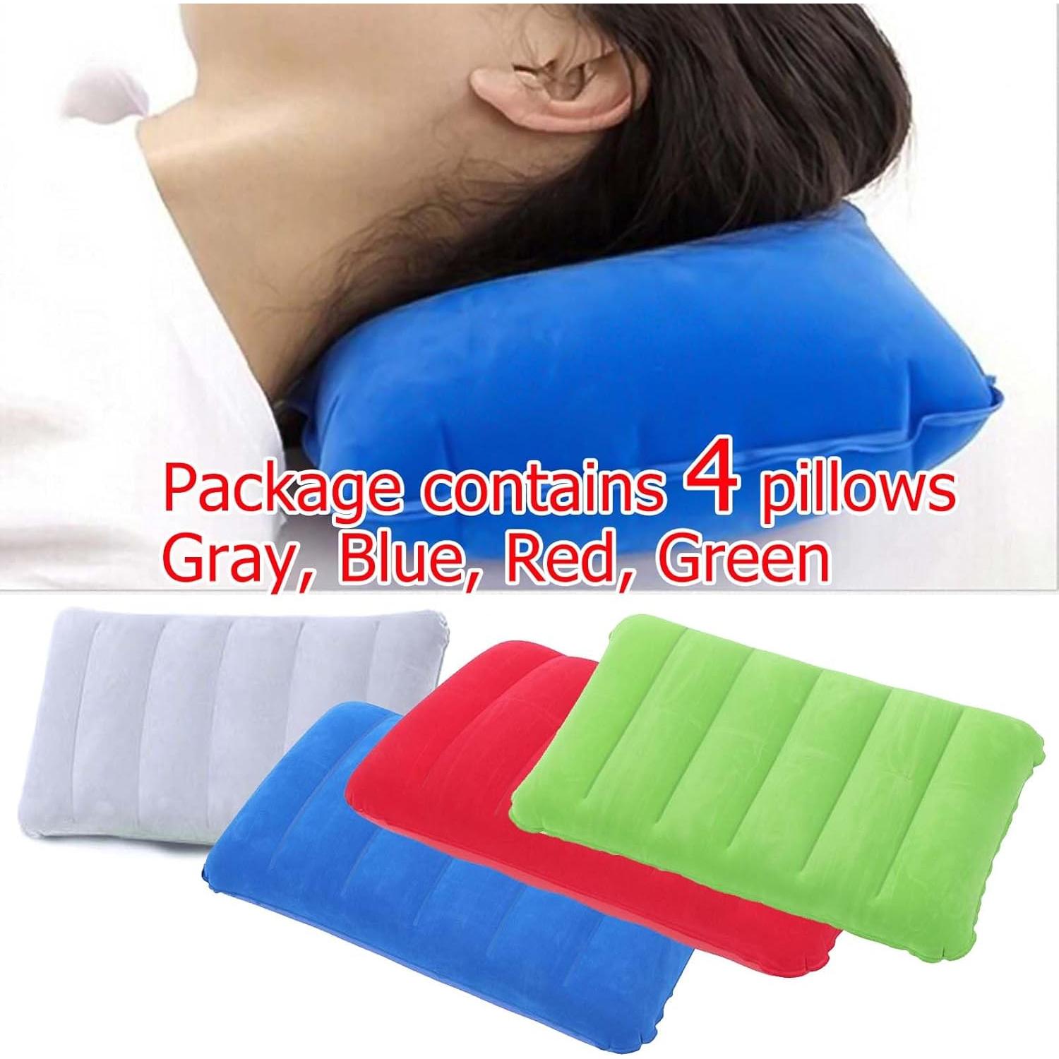 4 Almohadas Inflables JAKENHAM para Viajes y Camping 40.64x26.67cm