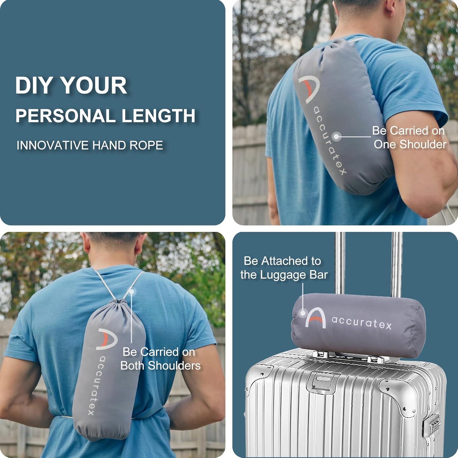 Almohada de Camping ACCURATEX - Espuma Viscoelástica 100% Algodón