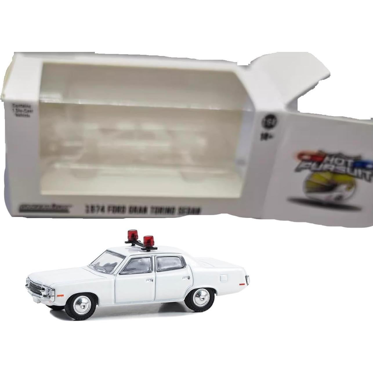 Greenlight 43011L Matador Policía 1:64 Blanco con Luz
