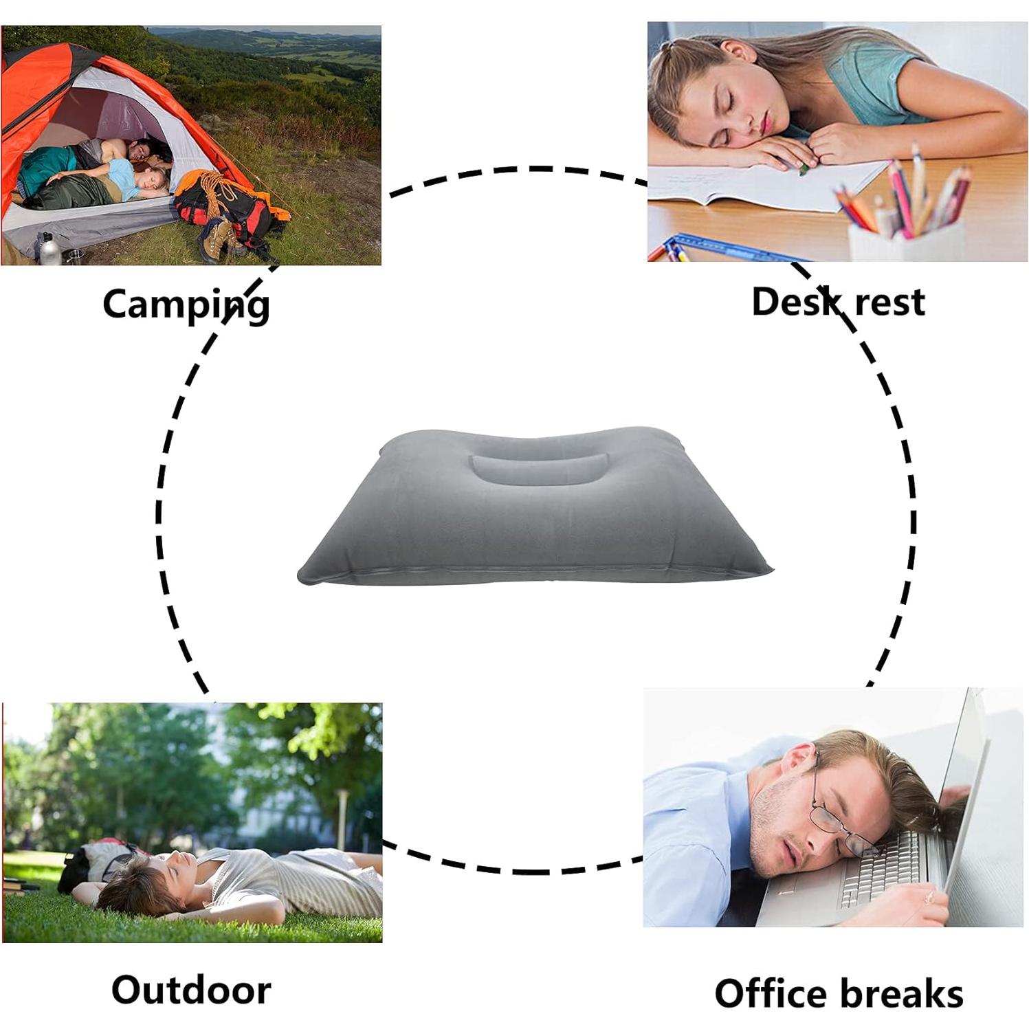 Almohada Inflable Ultraligera Alovexiong 4 Unidades Camping