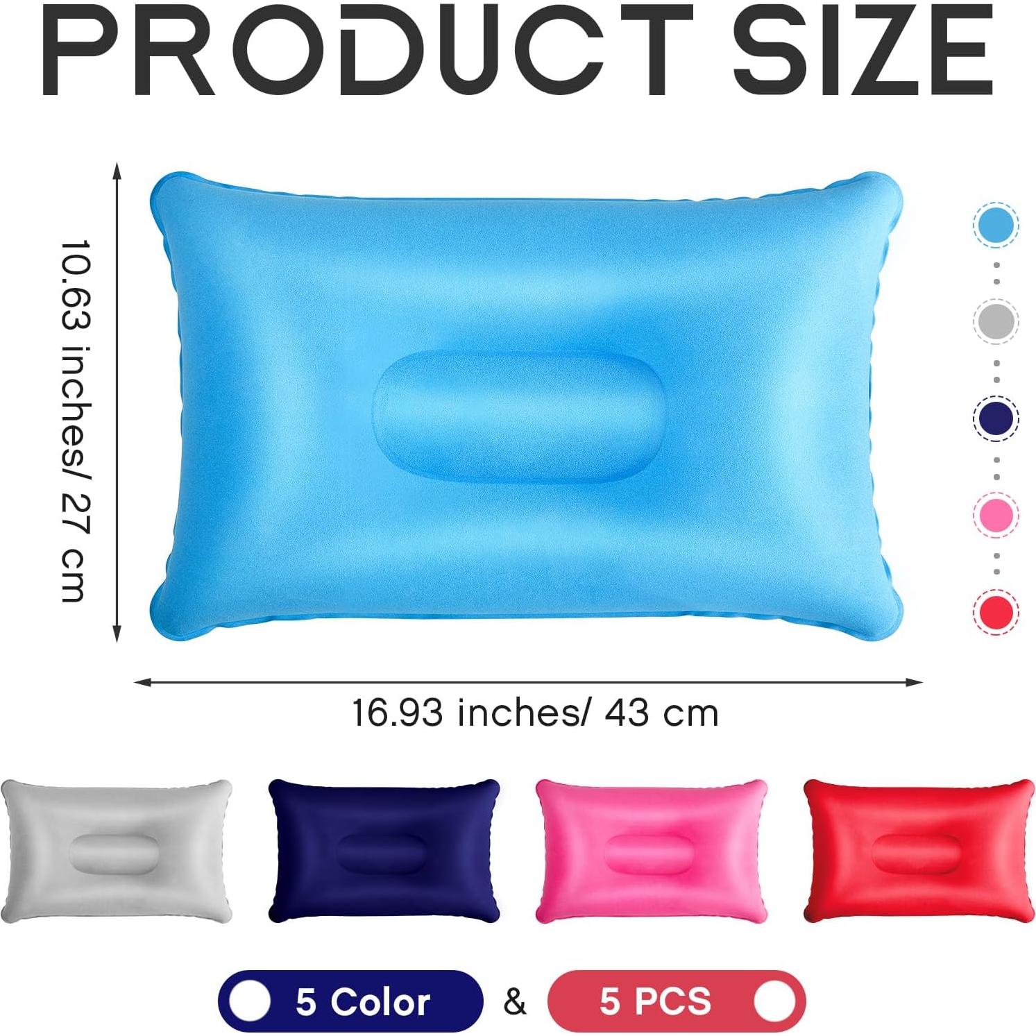 Almohadas Inflables de Viaje Maitys 5 Piezas 43x27 cm