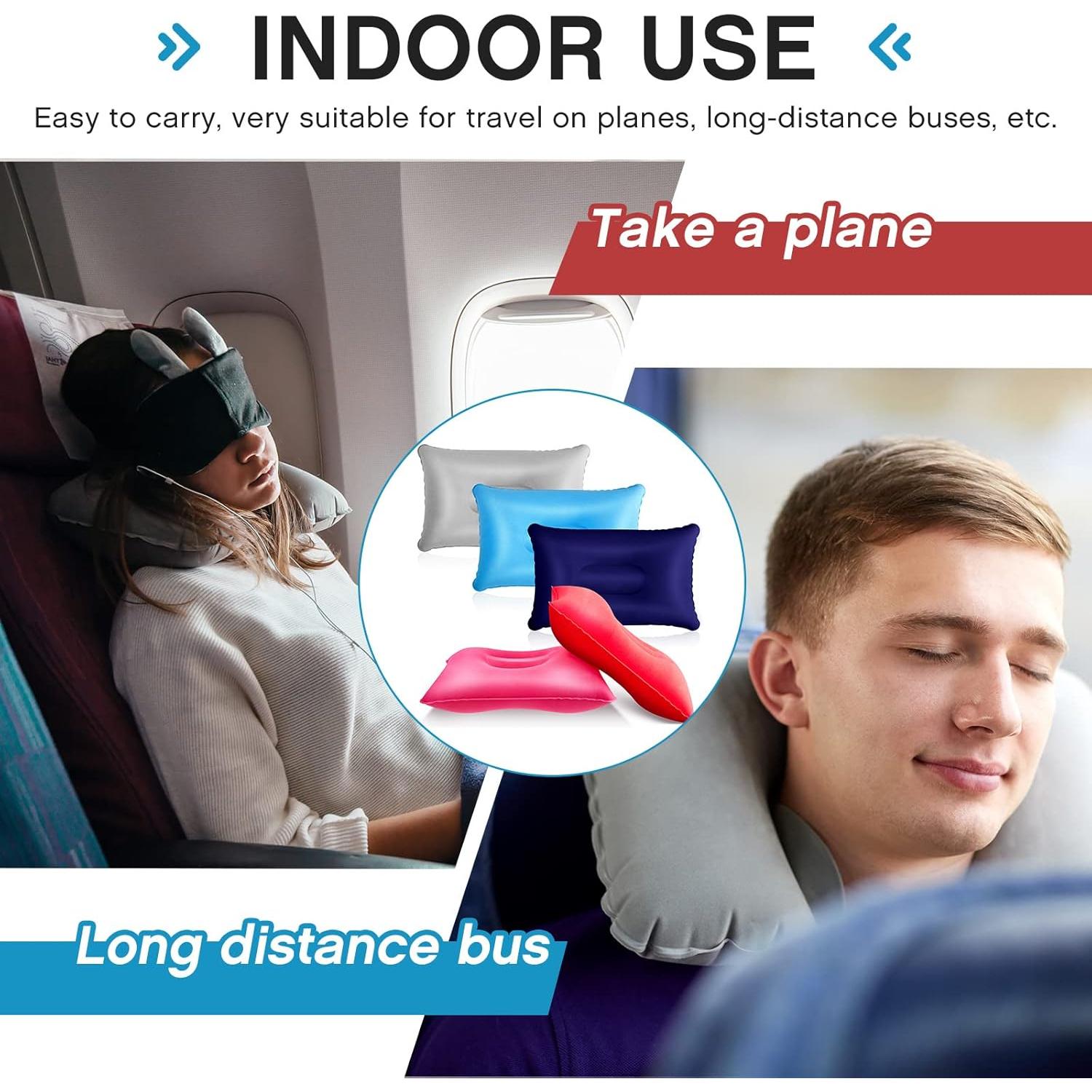 Almohadas Inflables de Viaje Maitys 5 Piezas 43x27 cm